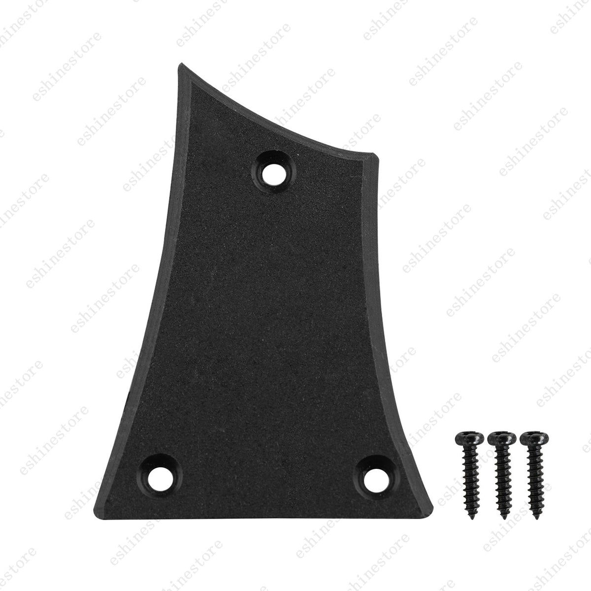 3 Hole Plastic Matte Black Guitar Truss Rod Cover Plate for Electric Guitar