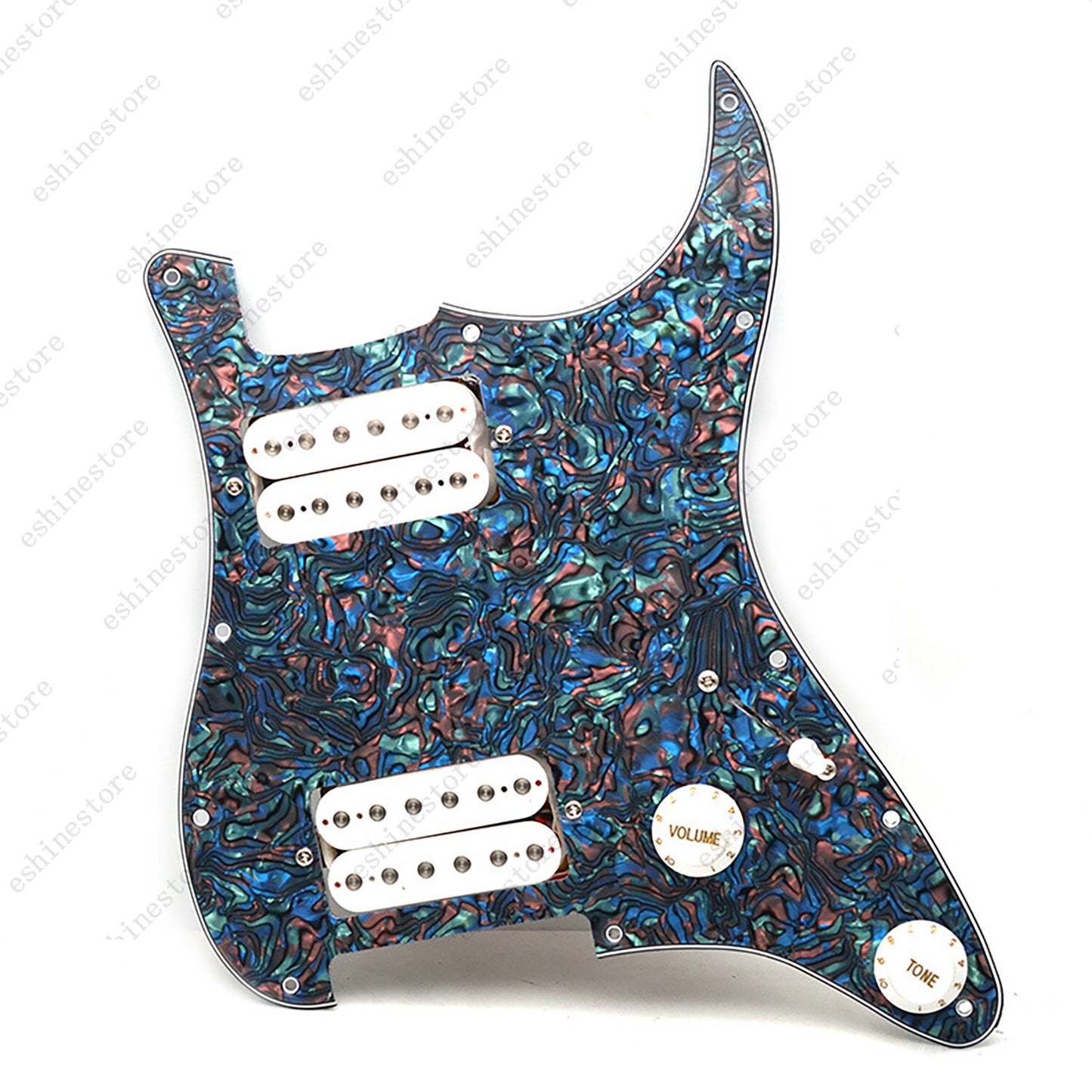 11 Hole HH Strat Style Loaded Pickguard For Stratocaster Various Colors US SHIP