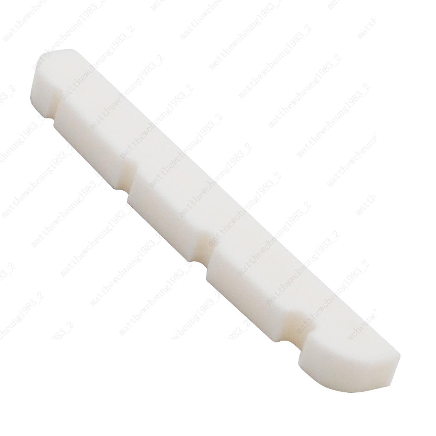 Bass Guitar 38/42mm Pre-Slotted Flat Bottom Bone Nut 4 Strings For P J Bass