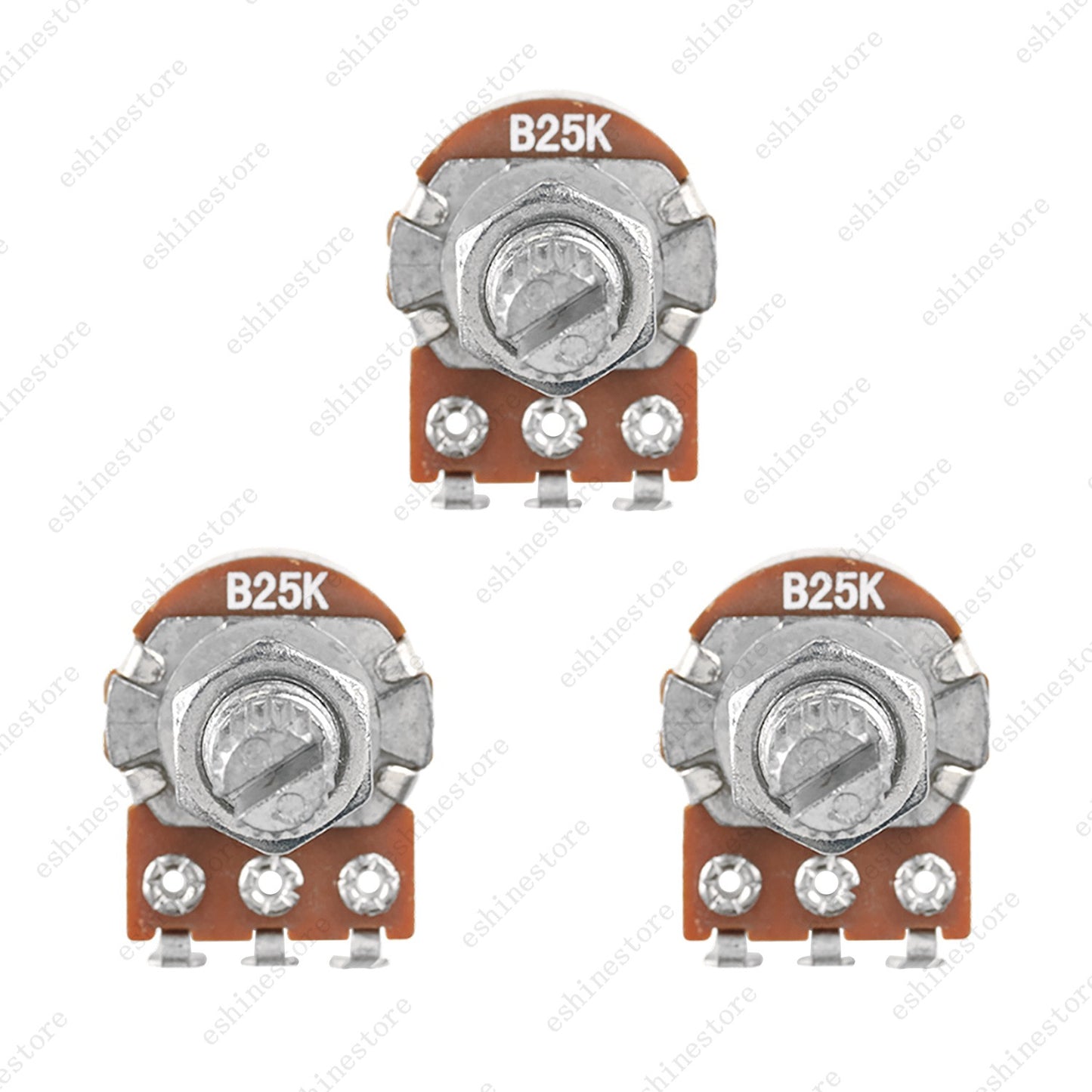 1/3/5/10X Mini Potentiometer 18mm A/B 25K/50K Volume Tone Pot For Active Pickup