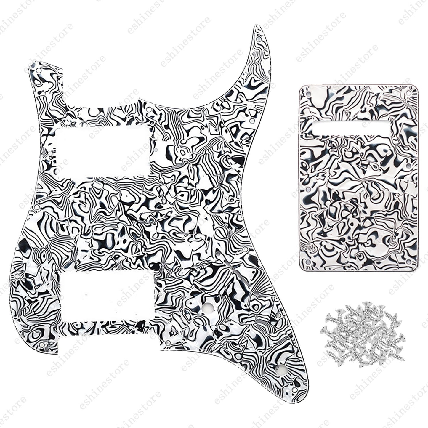 11 Hole HH 3 Ply Guitar Pickguard & Back Plate Multi Colors For Stratocaster
