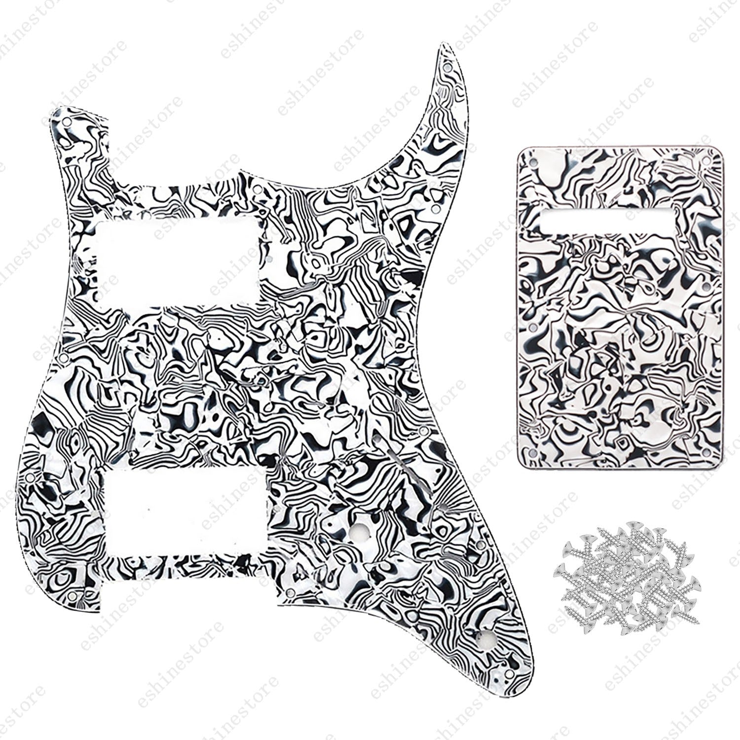 11 Hole HH 3 Ply Guitar Pickguard & Back Plate Multi Colors For Stratocaster