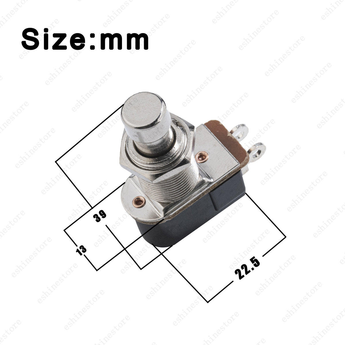 1 Pcs 2-Pin SPST Momentary Push Button Guitar Effect Pedal Foot Switch OFF(ON)
