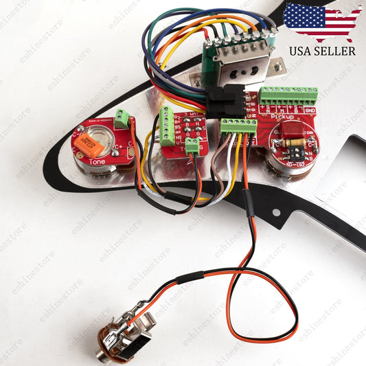 Solderless HSH Wiring Harness Alu Shaft Pots w/ Coil Split for Ibanez OR Strat