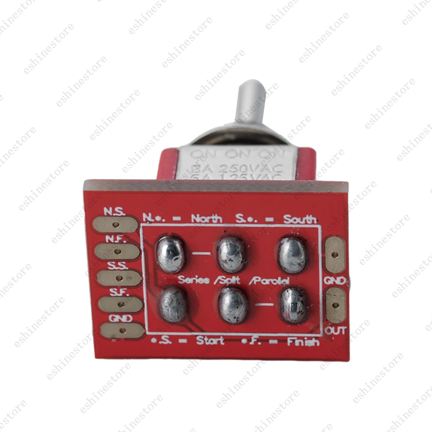 Guitar Mini Toggle Switch DPDT OnBoard 3 Position Series/Split/Parallel