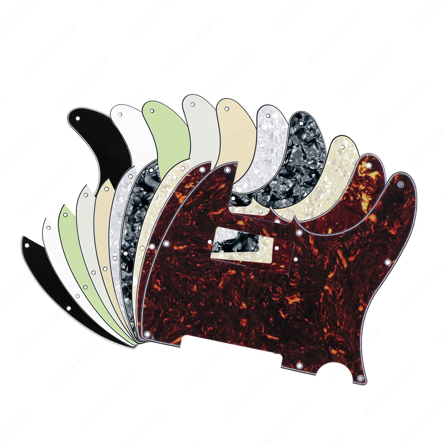 8 Hole Mini Humbucker Style Guitar Pickguard Scratch Plate For Fender Telecaster