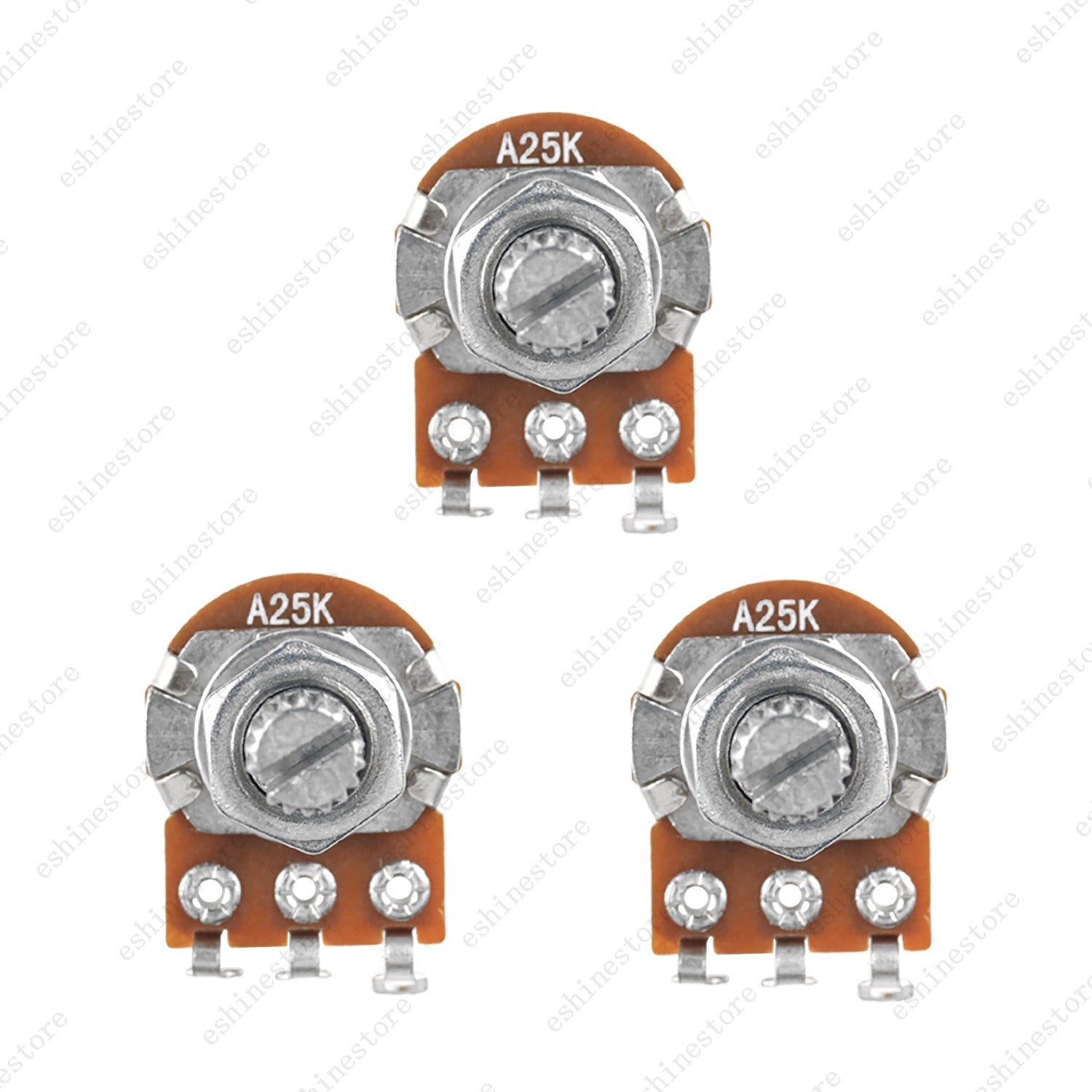 1/3/5/10X Mini Potentiometer 18mm A/B 25K/50K Volume Tone Pot For Active Pickup