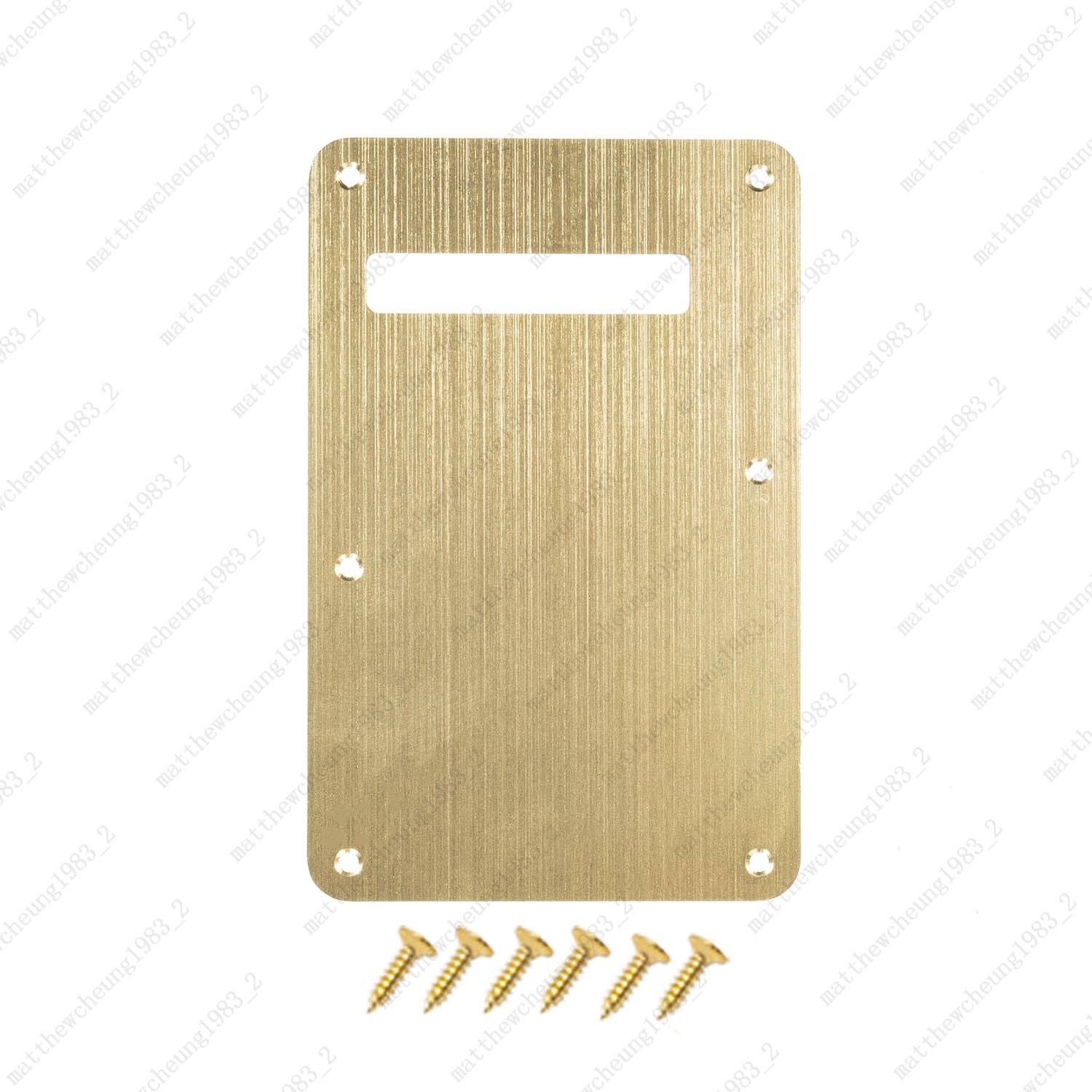 Electric Guitar Vintage Single Hole Aluminum Metal Back Plate Fit Fender SQ ST