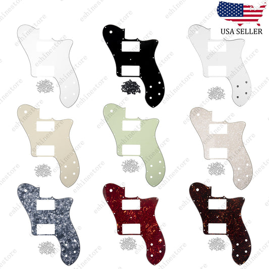 Guitar Pickguard Scratch Plate For Fender MIM Tele 72 Deluxe Wide Range 8 Colors