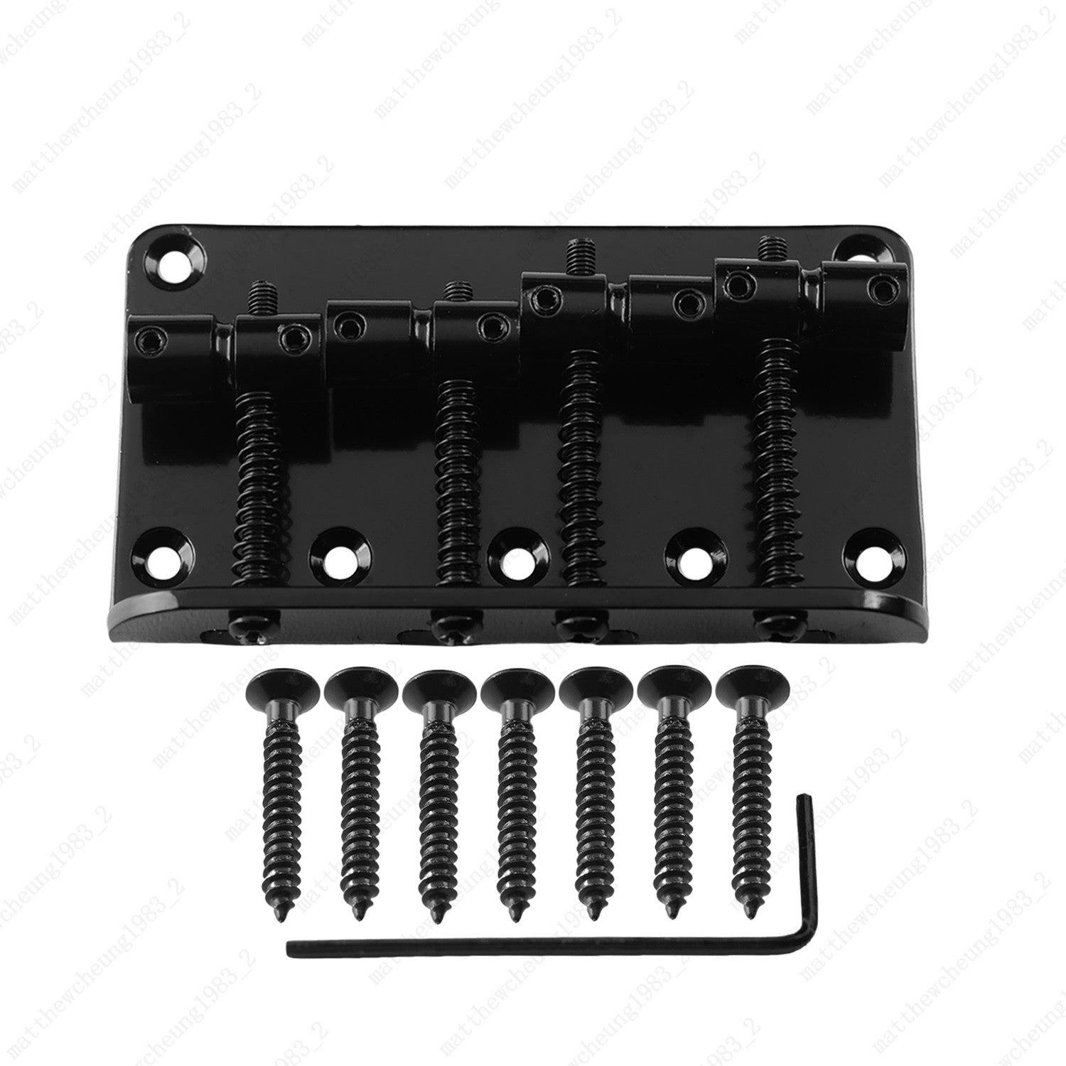 Guitar 4-String 80MM Hard Tail Fixed Bass Guitar Bridge for Jazz/Precision Bass