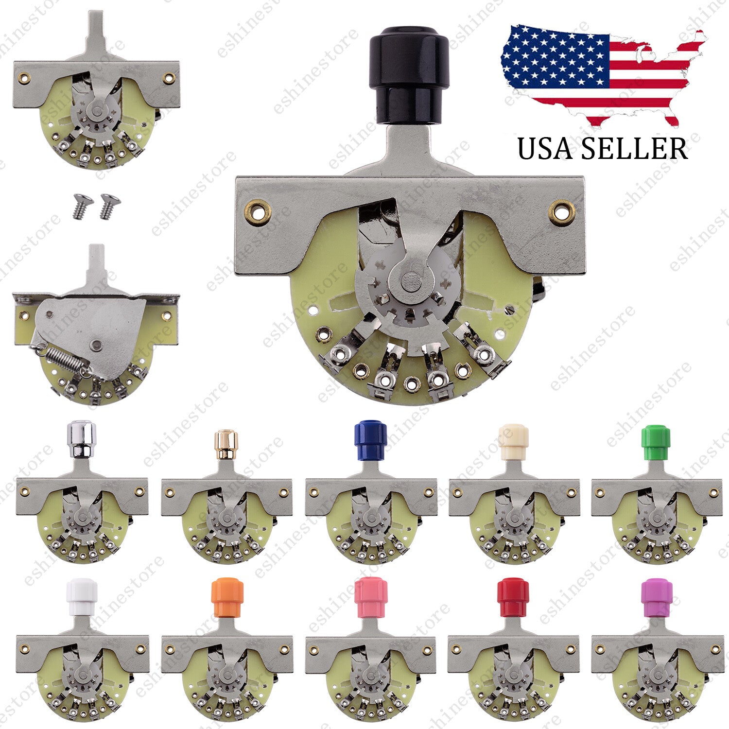 Electric Guitar 5-Way Spring-action Lever Switch Pickup Selector for ST 11COLOR