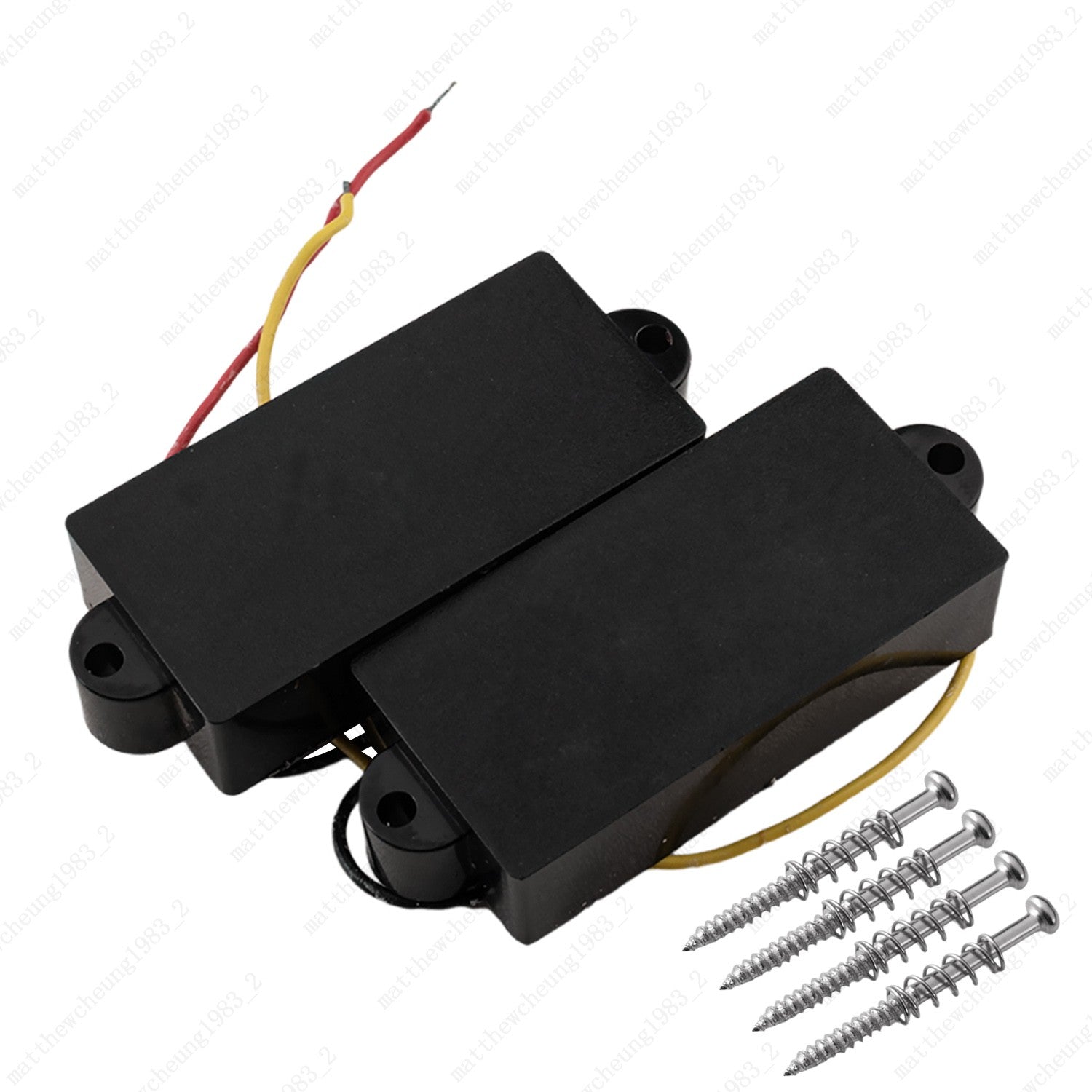 A Set of 4 String Bass pickup Ceramic Sealed Pickup w/ Screws for P Bass Guitar