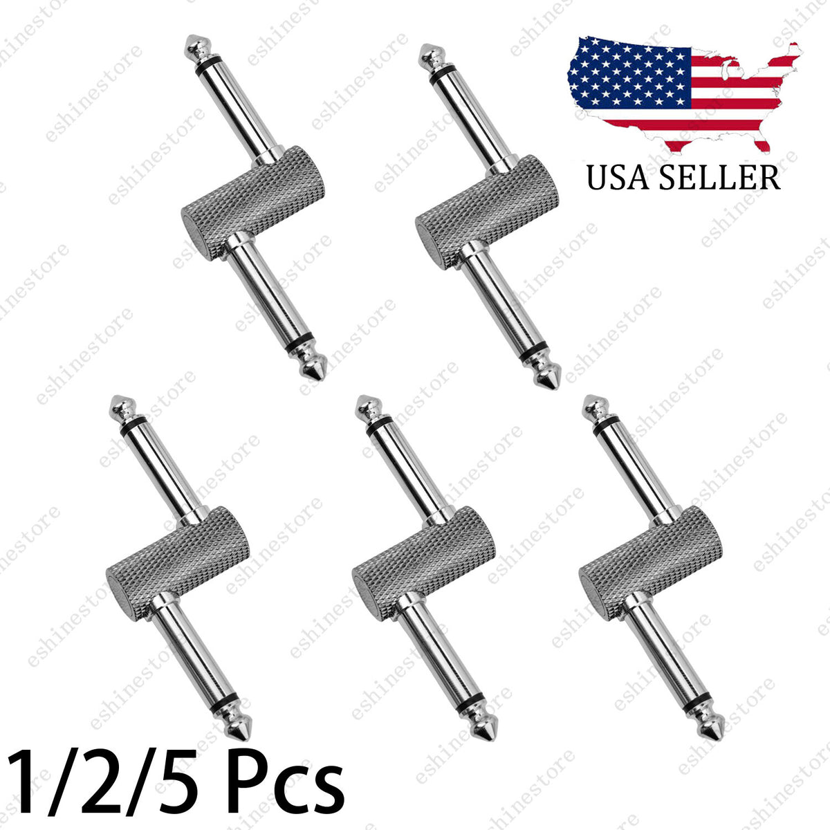 1/4'' Short Audio Adapter Plug Coupler Connector Used For Guitar Effect Pedal