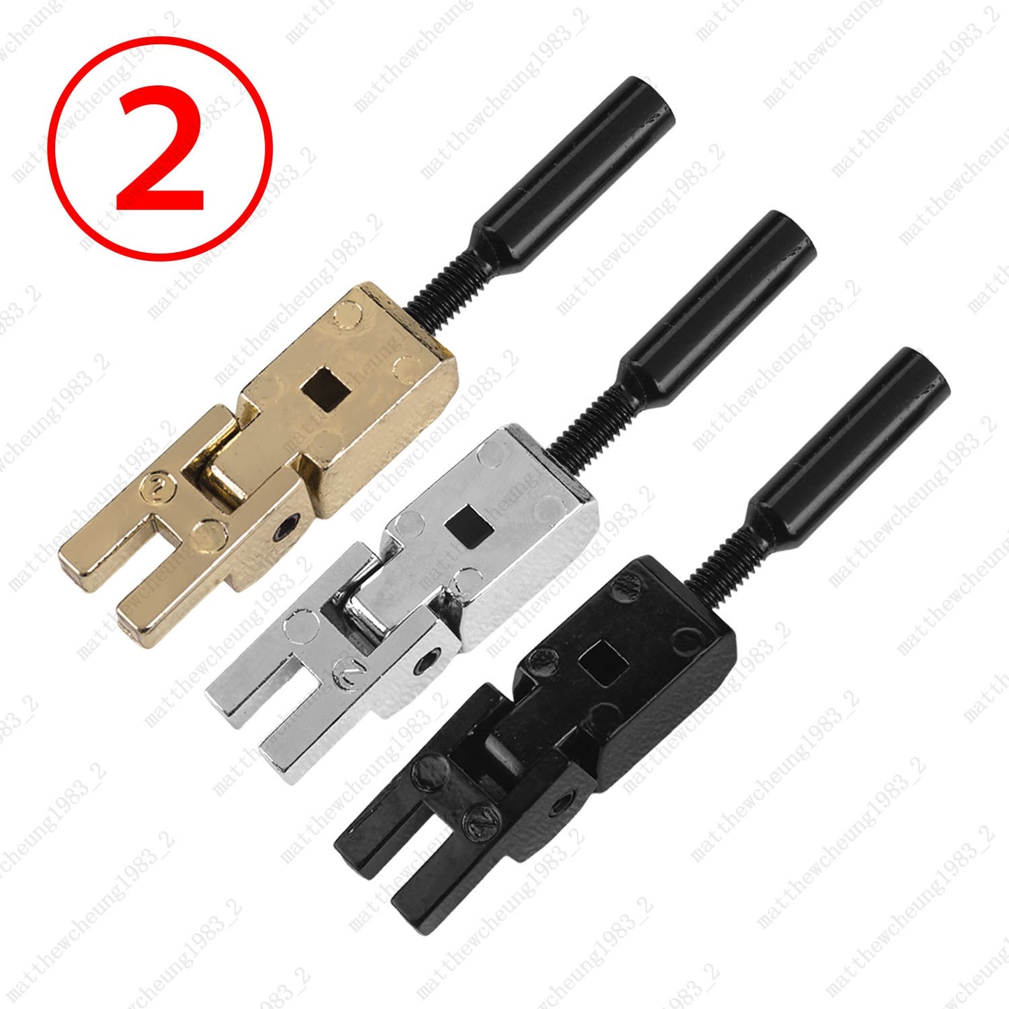 1 Set of Double Locking Tremolo Bridge Saddles for Floyd Rose 3 Colors Options