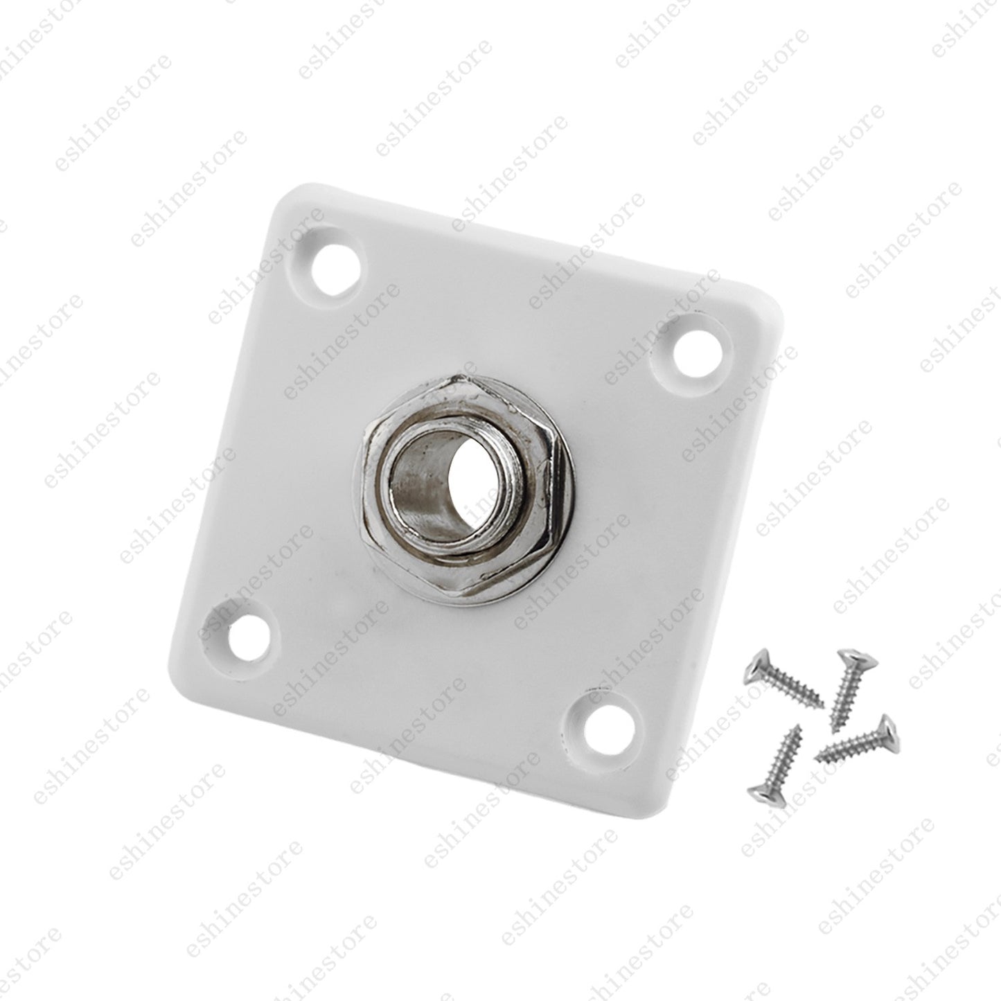 Electric Guitar Output/Input Jack Plate Square Socket with Screws For LP Epi