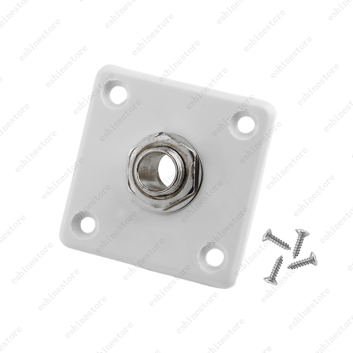 Electric Guitar Output/Input Jack Plate Square Socket with Screws For LP Epi