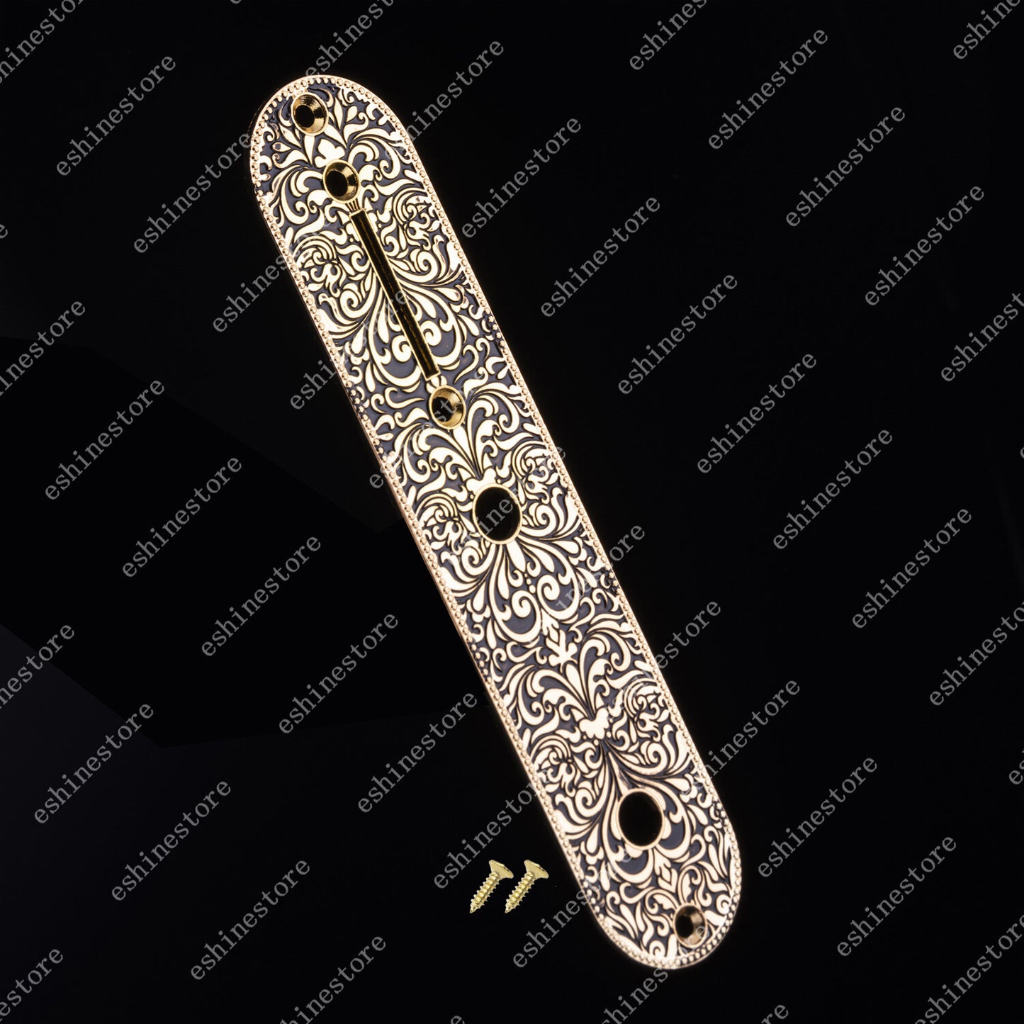 1 Piece Guitar Vintage Carving Design Control Plate 8.5MM For Telecater Guitar