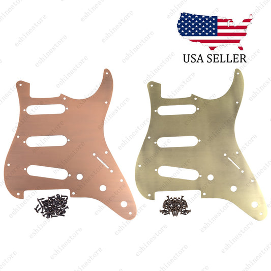 11 Hole Aluminium Alloy Anodized SSS Guitar Pickguard Scratch Plate for FD Strat