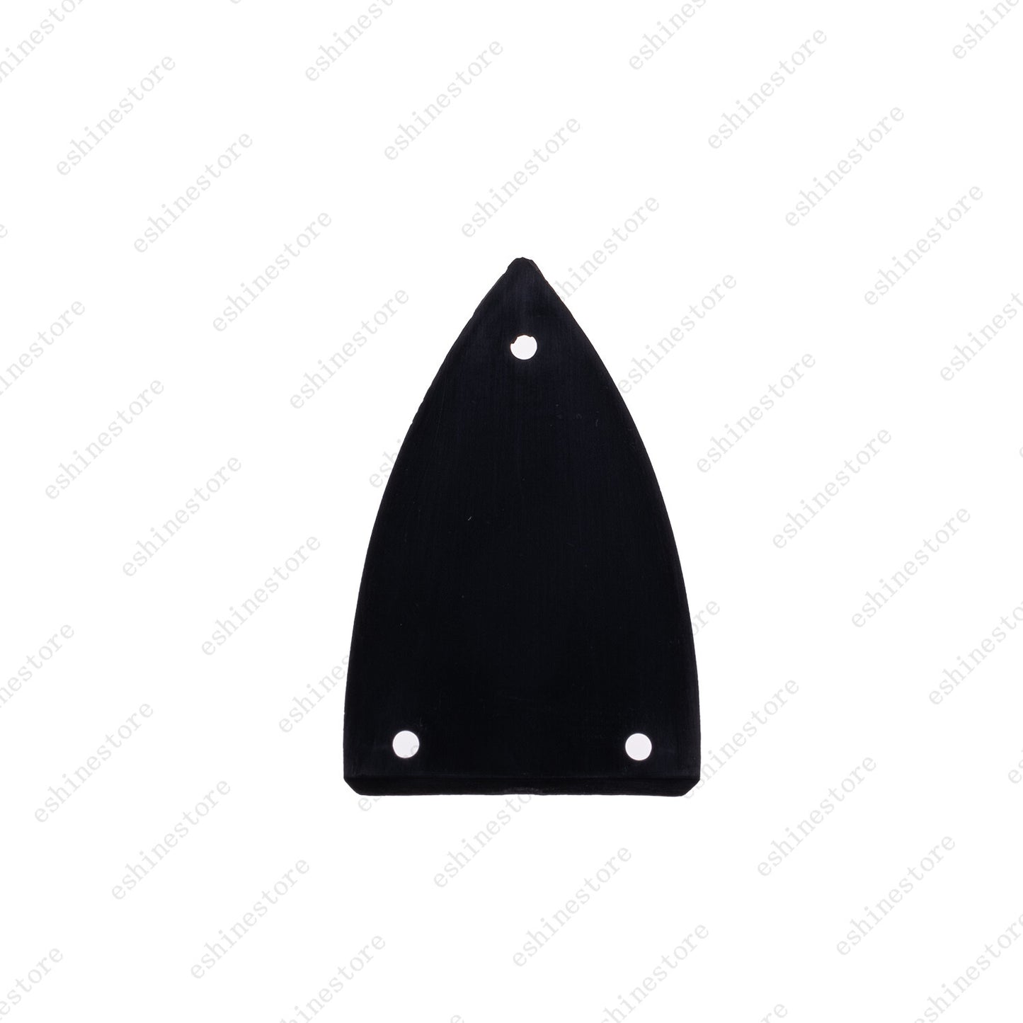 3 Holes Heel Shape Plastic Guitar Truss Rod Cover Plate in Black with Screws