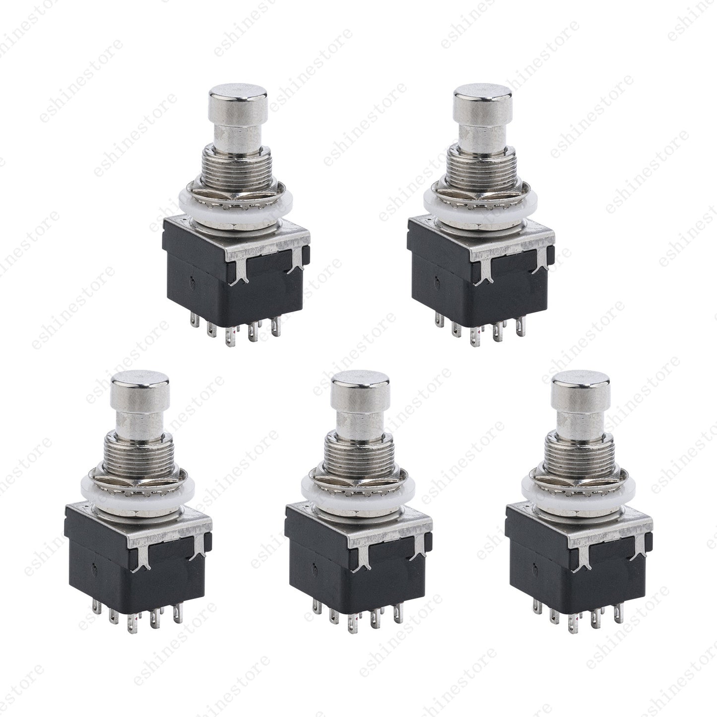 1/2/5Pcs Guitar Effects Pedal Metal Effects Pedal Switch 9-pin Stomp Foot Switch