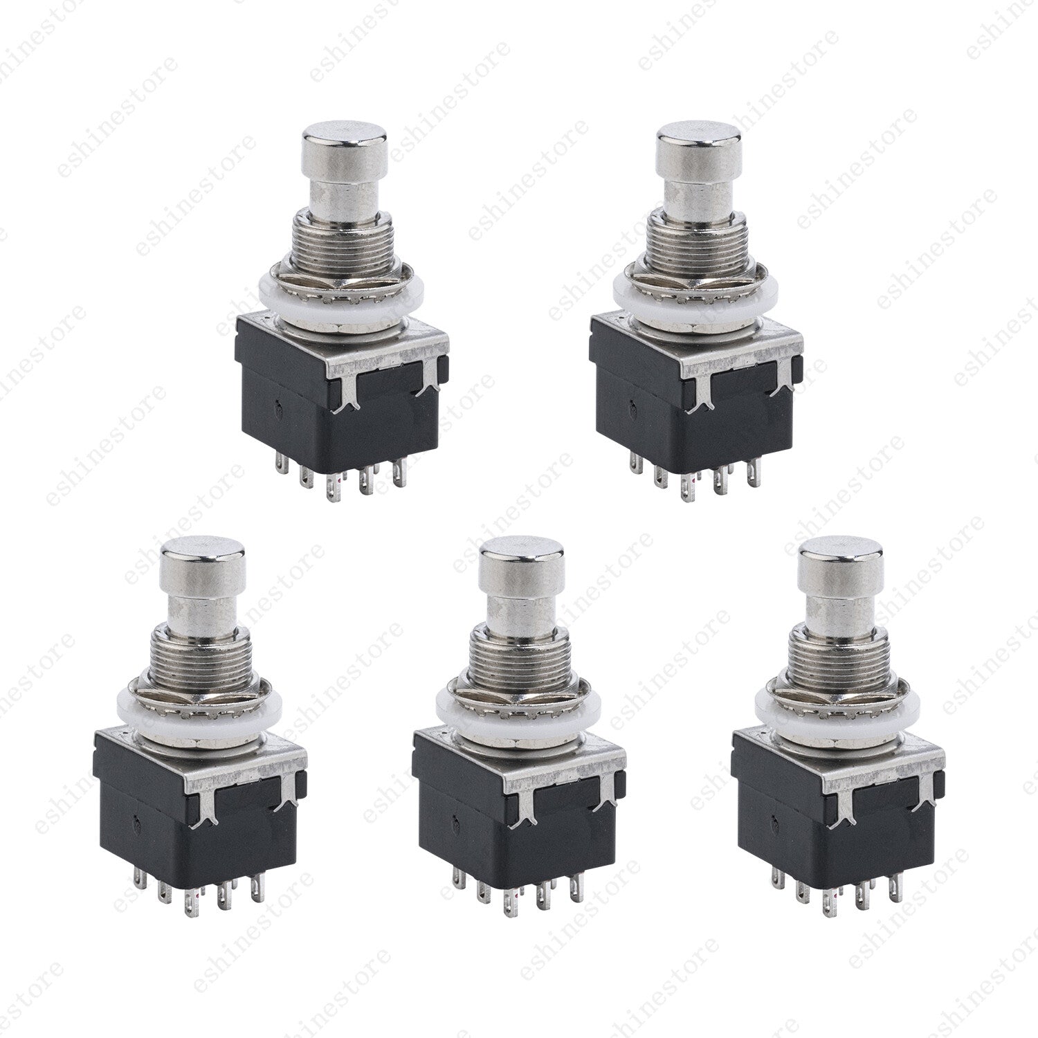 1/2/5Pcs Guitar Effects Pedal Metal Effects Pedal Switch 9-pin Stomp Foot Switch