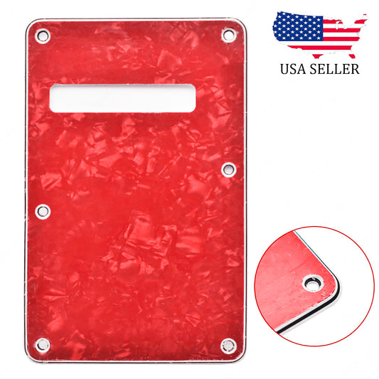 Electric Guitar Tremolo Cover Back Plate Trem Spring Cover For Strat Red pearl