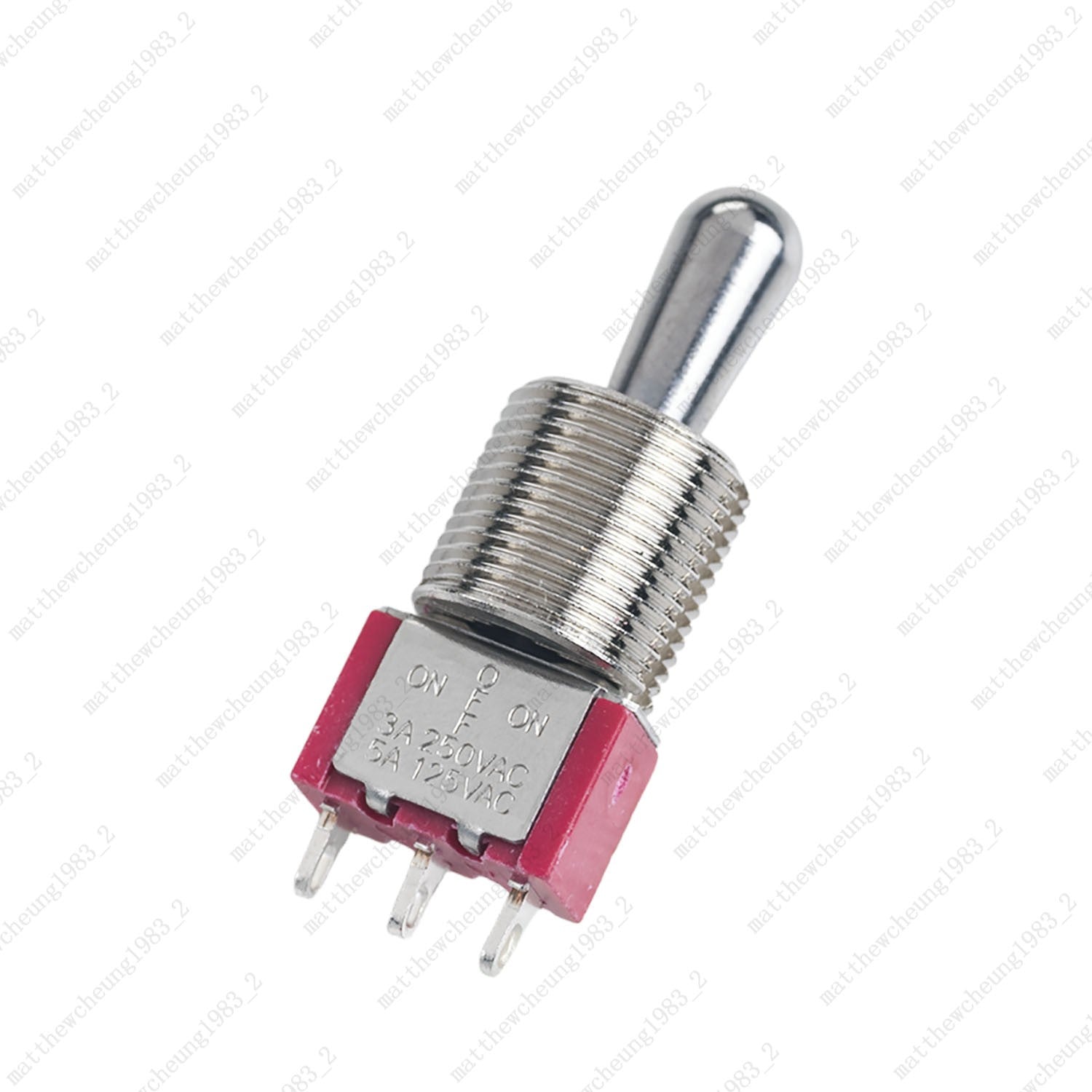 1/3/5 x Guitar Short Fat Bat Toggle Switch SPDT 3Pin 3-Position ON-OFF-ON Sealed