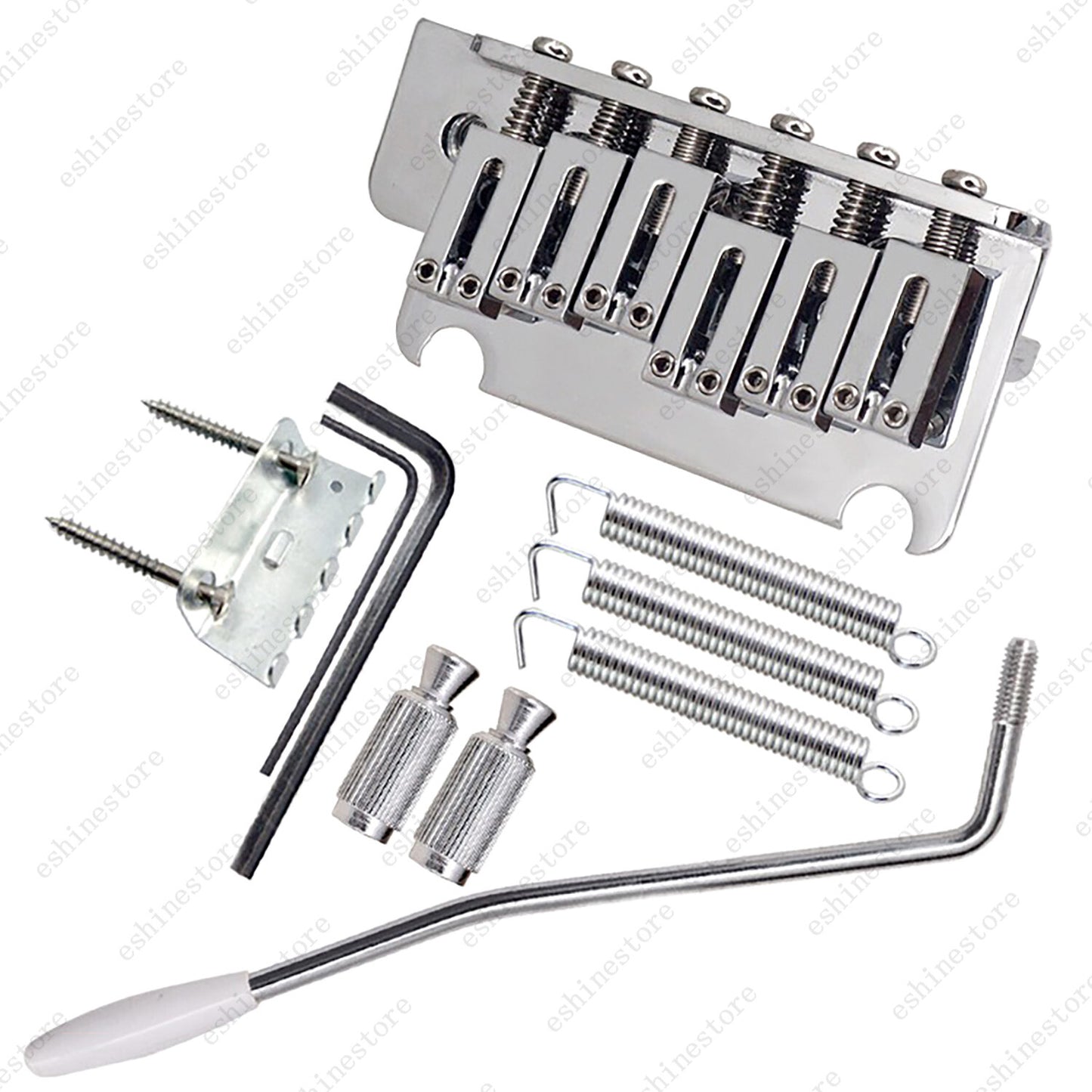 10.3mm Electric Guitar Bridge Chrome 2 Point Tremolo Bridge Full Block for Strat