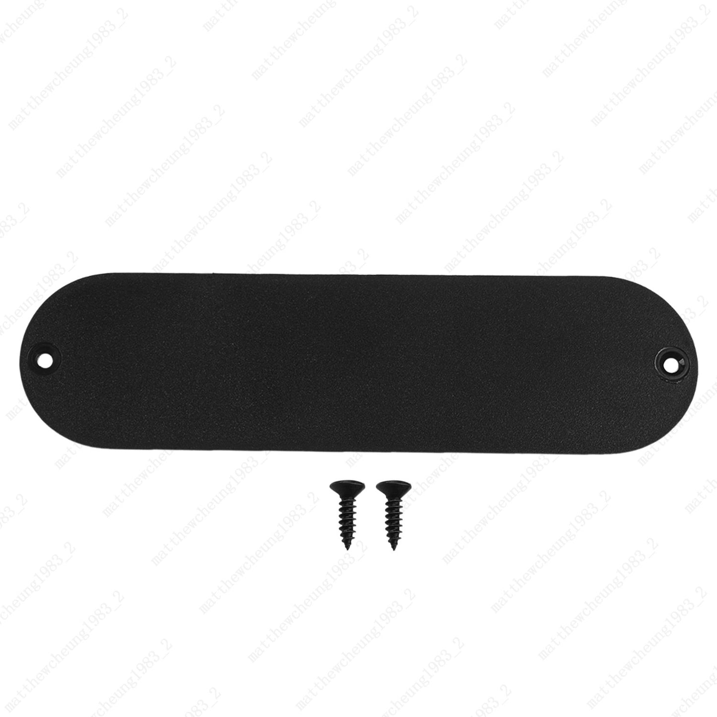 1 Pcs Electric Guitar 2 Hole Black Sandy Backplate Back Cover Cavity Trem Cover