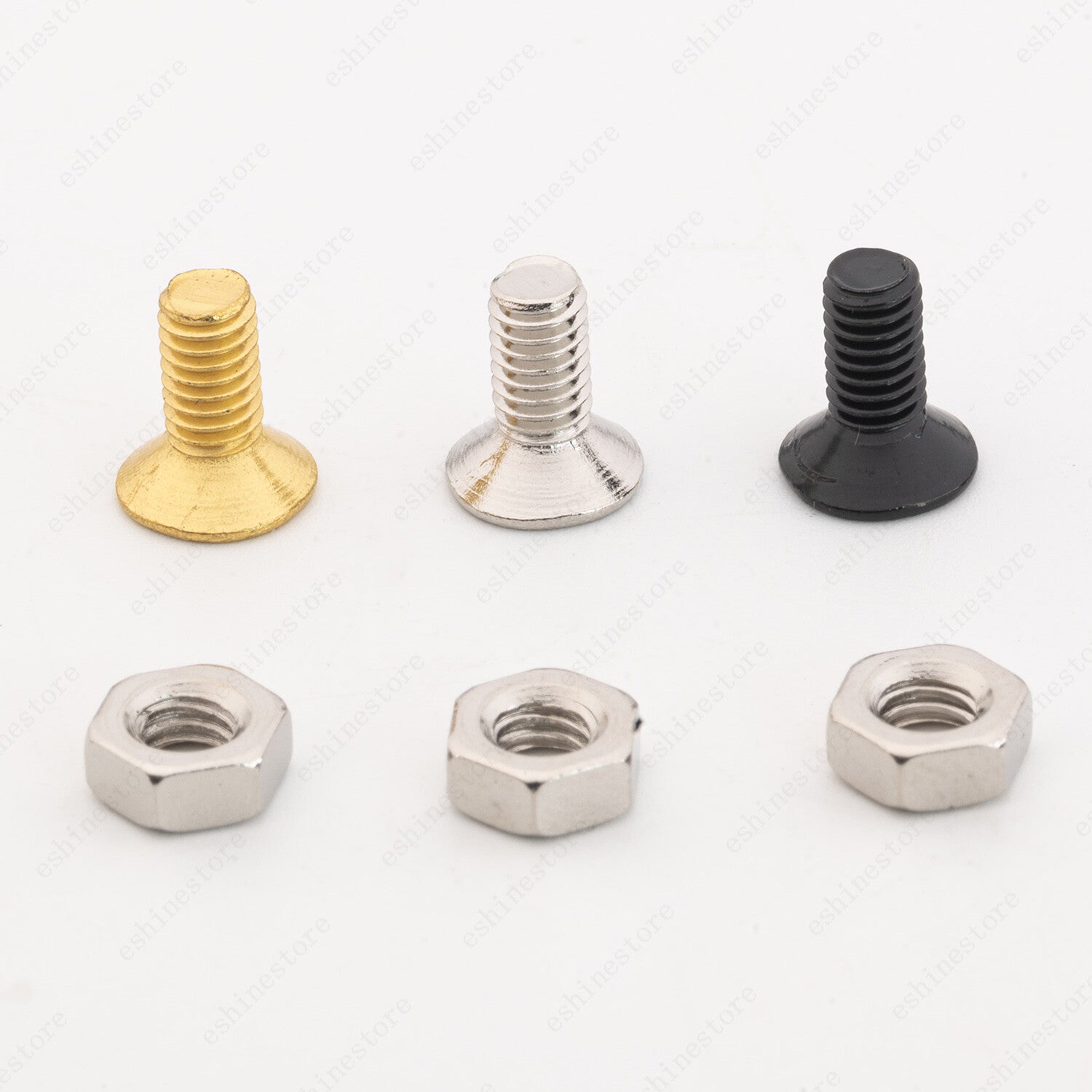 3 Pcs Pickguard Bracket Screws & Nut For Gibson Epi Les Paul Gold Black Chrome