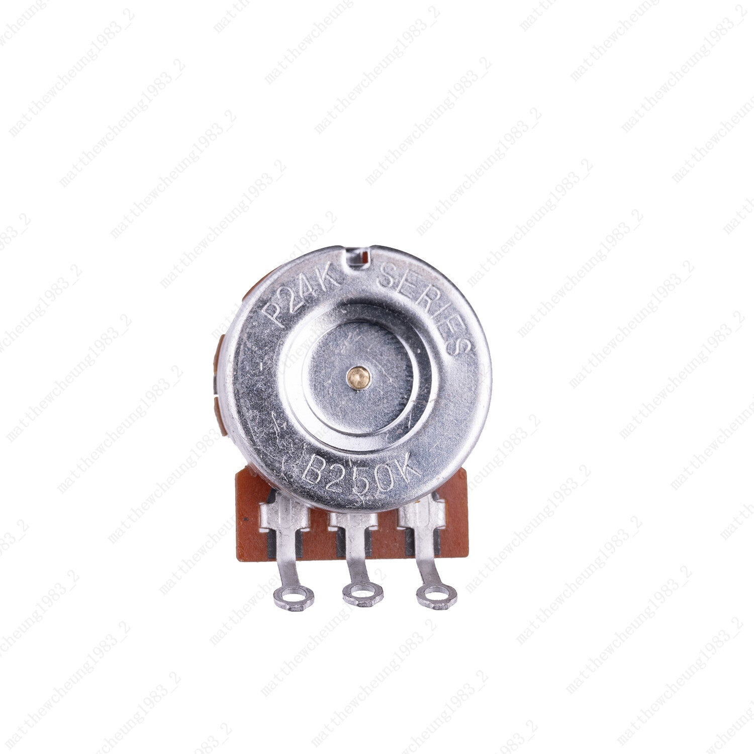A/B 250K/500K Guitar Potentiometers Brass 15mm Short Shaft Pot US 24 Spline Fine