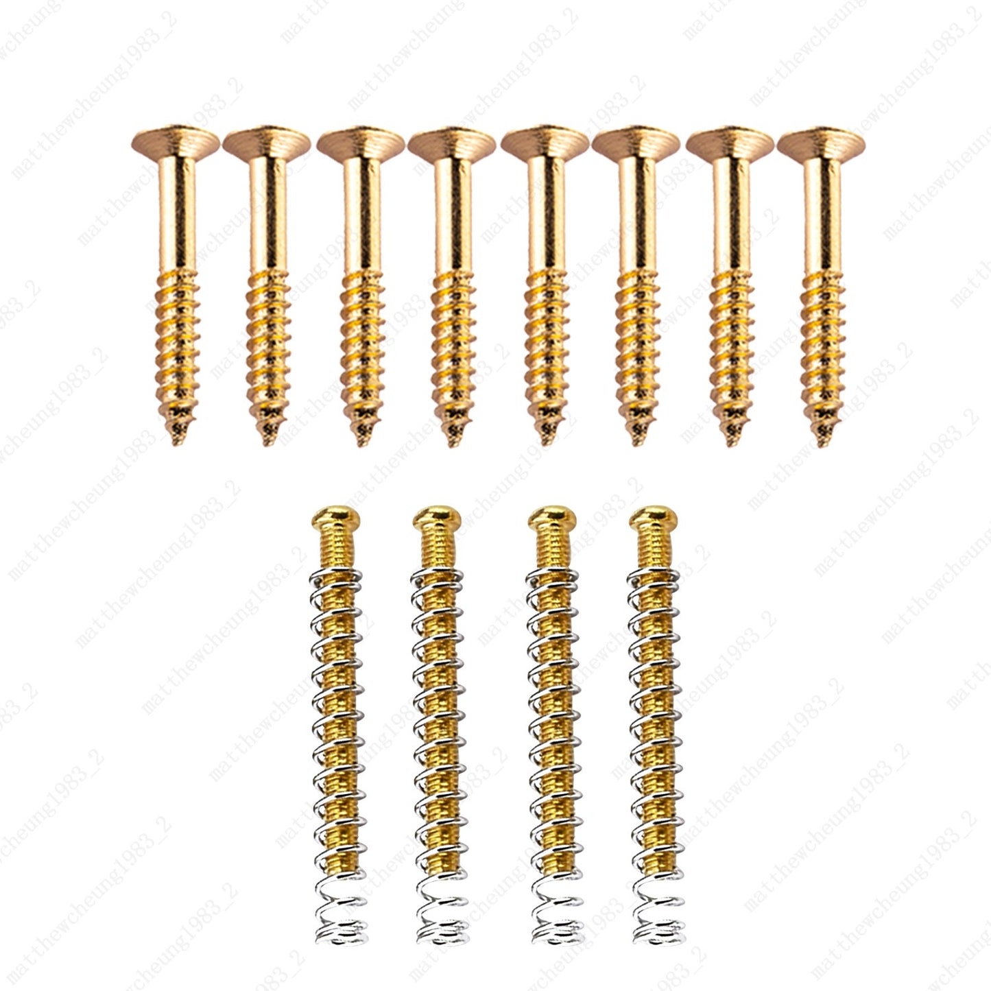 Complete USA Thread Humbucker Pickup Mounting, Ring Screws w/ Springs For Gibson