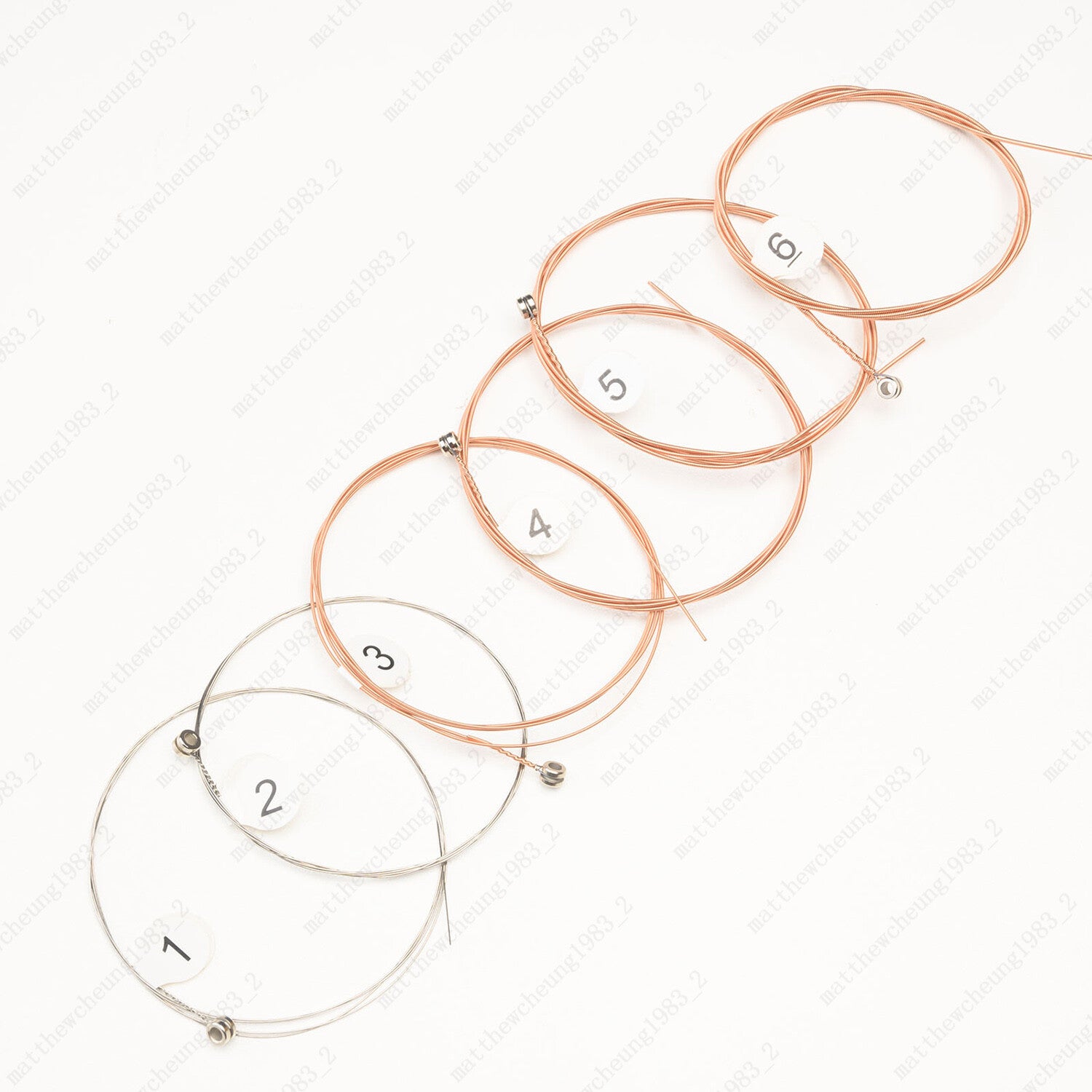 1-3 Set of 6 Guitar Strings Replacement Steel String For Acoustic Guitar 1st-6th