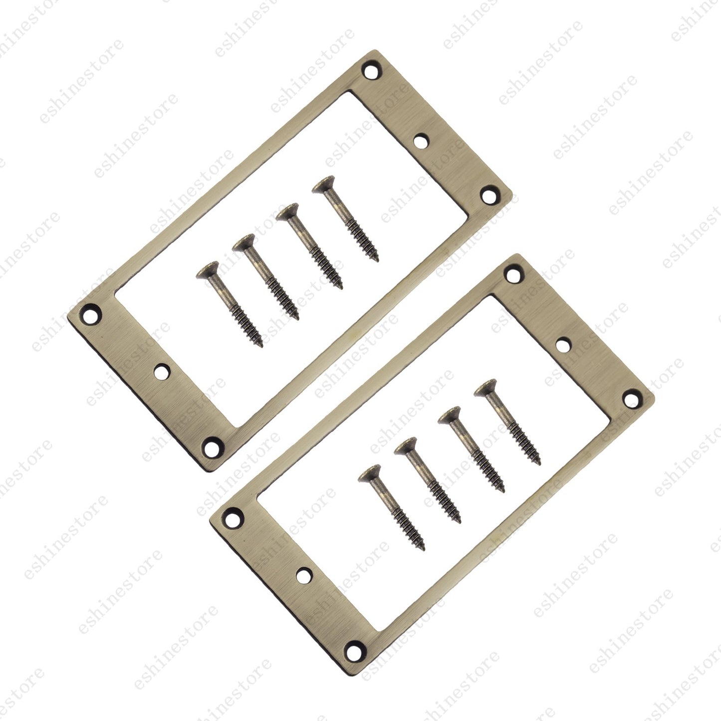 2Pcs Metal Flat Bottom Humbucker Guitar Pickup Ring Pickup Frames For SG 5Colors
