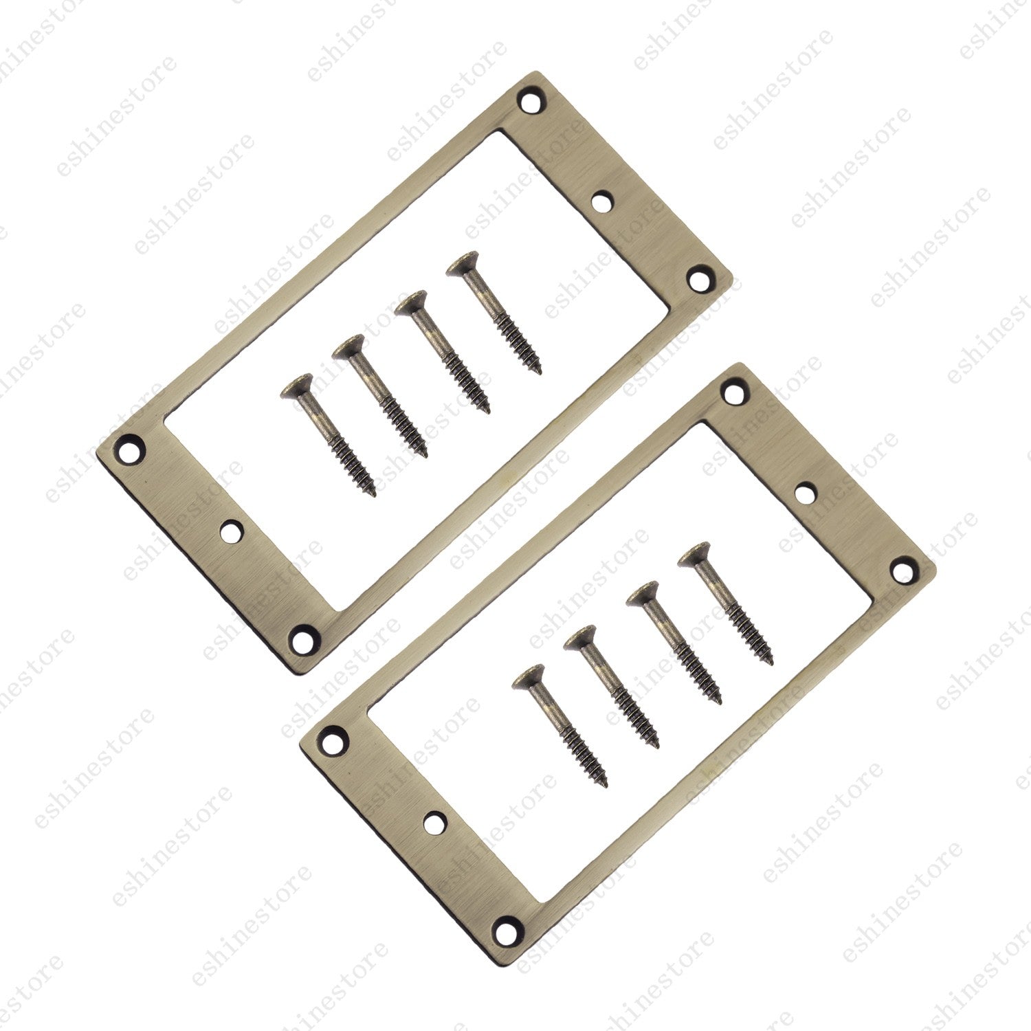 2Pcs Metal Flat Bottom Humbucker Guitar Pickup Ring Pickup Frames For SG 5Colors