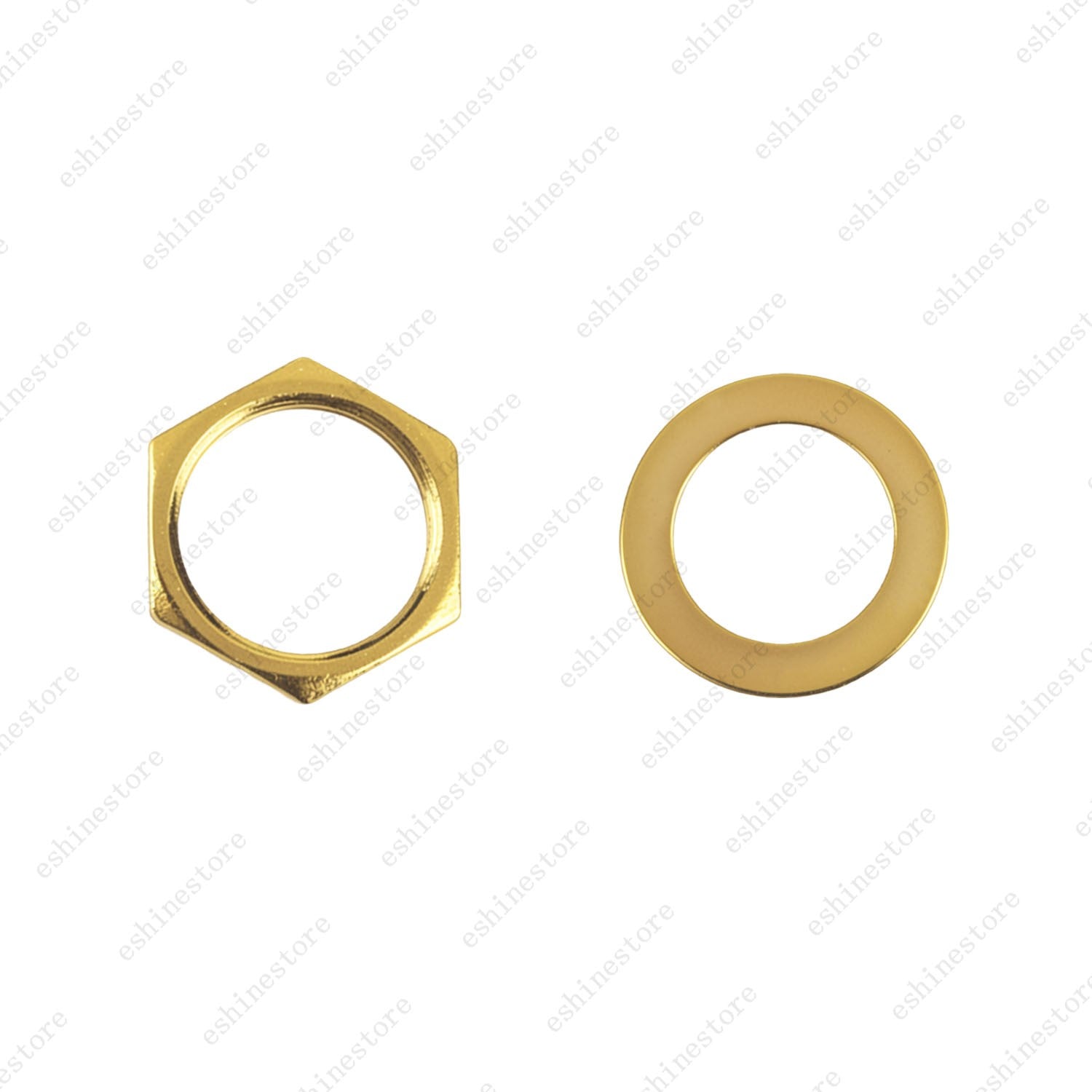 1/2/4pcs M12x1.0 Threaded Nut & Washer for Guitar 3-Way Guitar Toggle Switch
