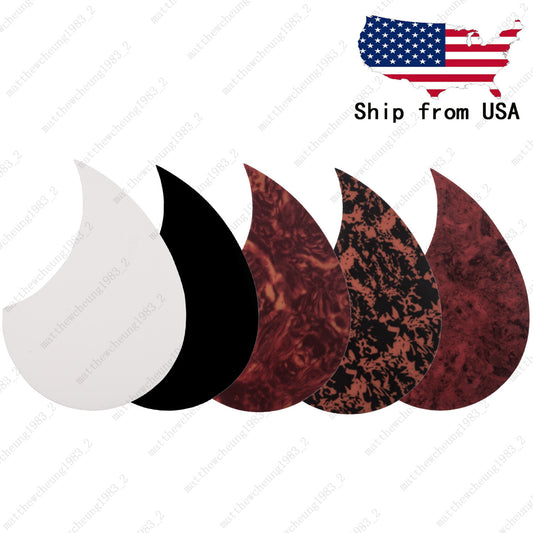 Acoustic Guitar Water Drop Shape Pickguard Fit 36'' Self Adhesive Multicolor