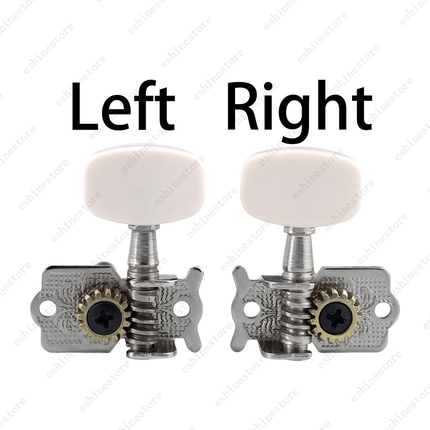 Guitar Tuning Pegs Individual Double Hole Tuners 1:15 Ratio for Acoustic Guitar