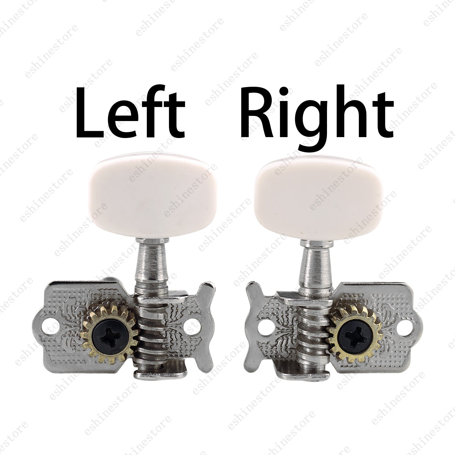 Guitar Tuning Pegs Individual Double Hole Tuners 1:15 Ratio for Acoustic Guitar