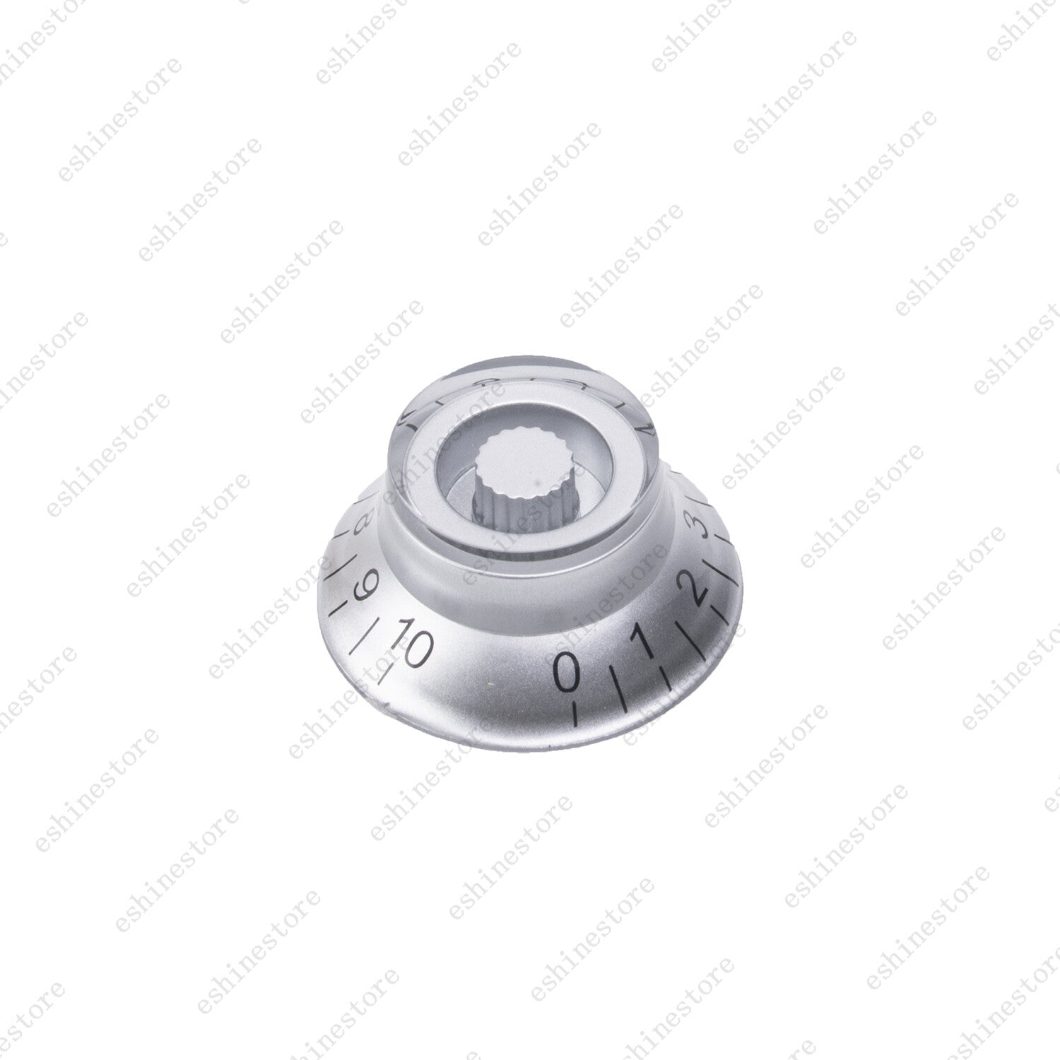 4 Pcs Silver LP Electric Guitar Knob Top Hat Knobs Bell Knobs for SG Les Paul