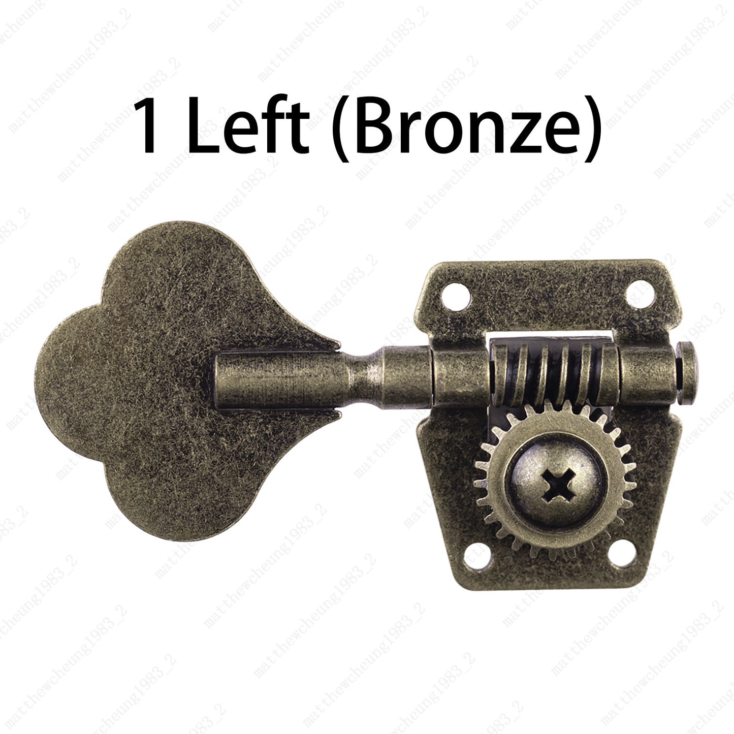 Relice Vintage Open Machine Heads 1:25 Ratio Gear Bass Tuning Key Pegs-Bronze