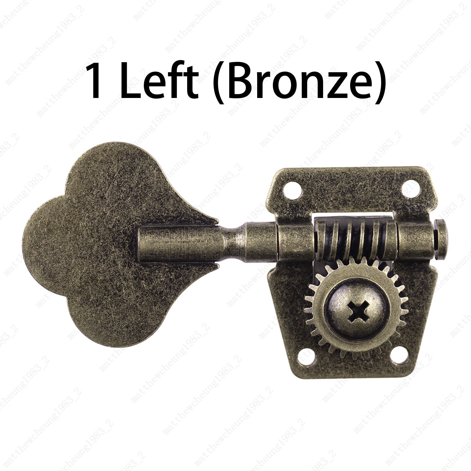 Relice Vintage Open Machine Heads 1:25 Ratio Gear Bass Tuning Key Pegs-Bronze