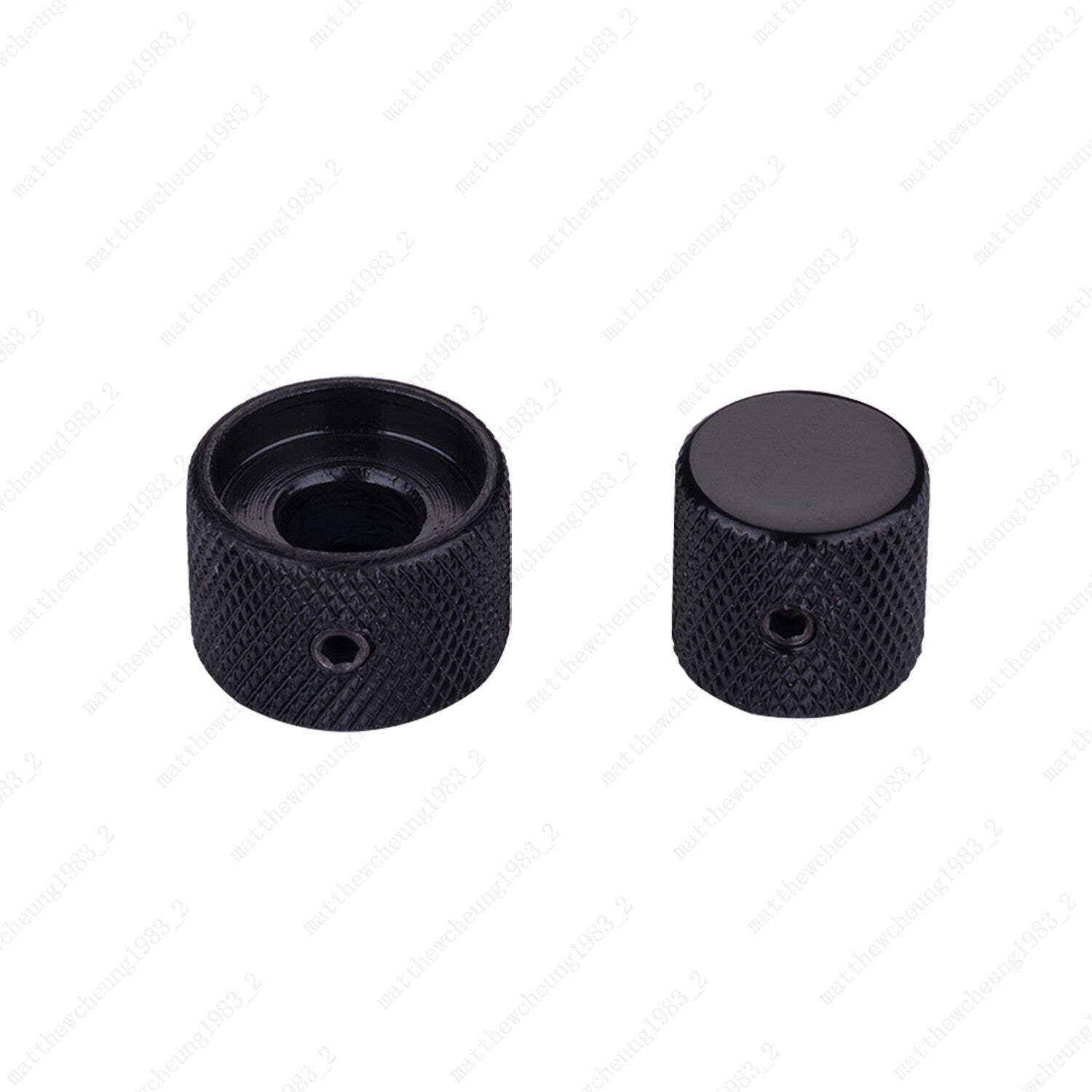 3Pcs Metal Dual Concentric Stacked Control Knobs for Electric Bass Guitars