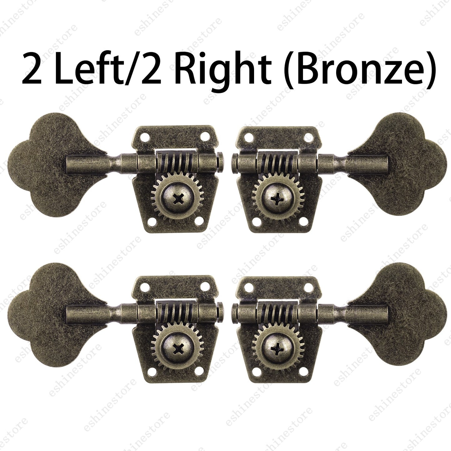 Relic Bass Vintage Open Machine Heads - 1:25 Ratio Gear Tuning Keys-Bronze