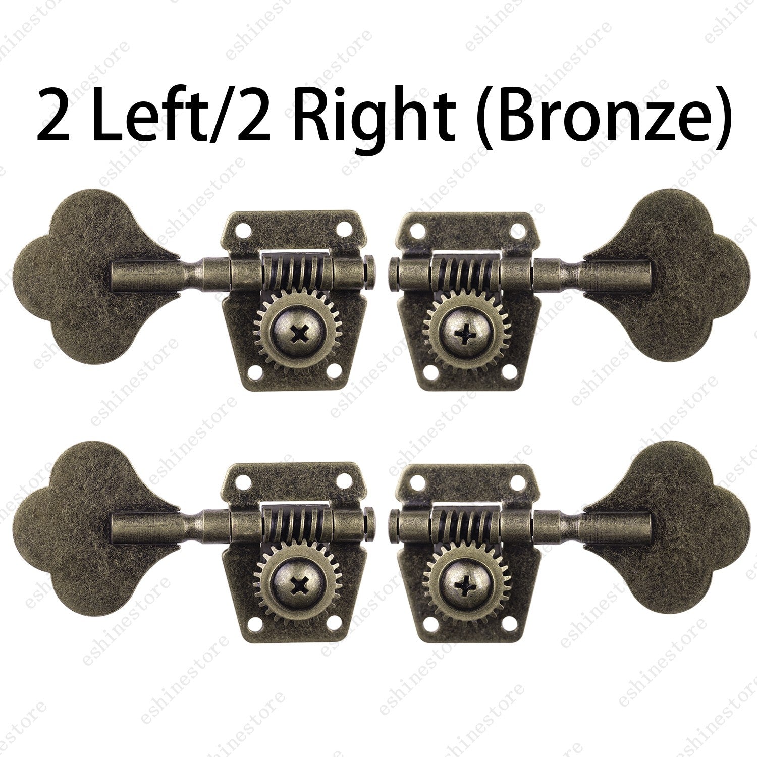 Relic Bass Vintage Open Machine Heads - 1:25 Ratio Gear Tuning Keys-Bronze