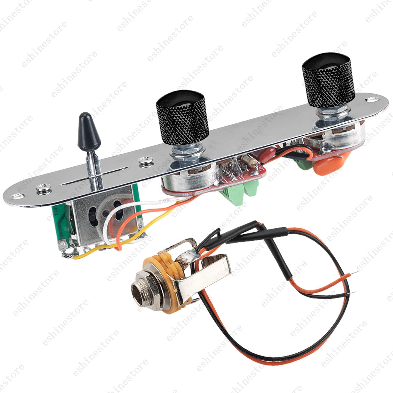 Solderless Loaded Control Plate Pre-Wired 3-Way Switch Wiring Harness for Tele