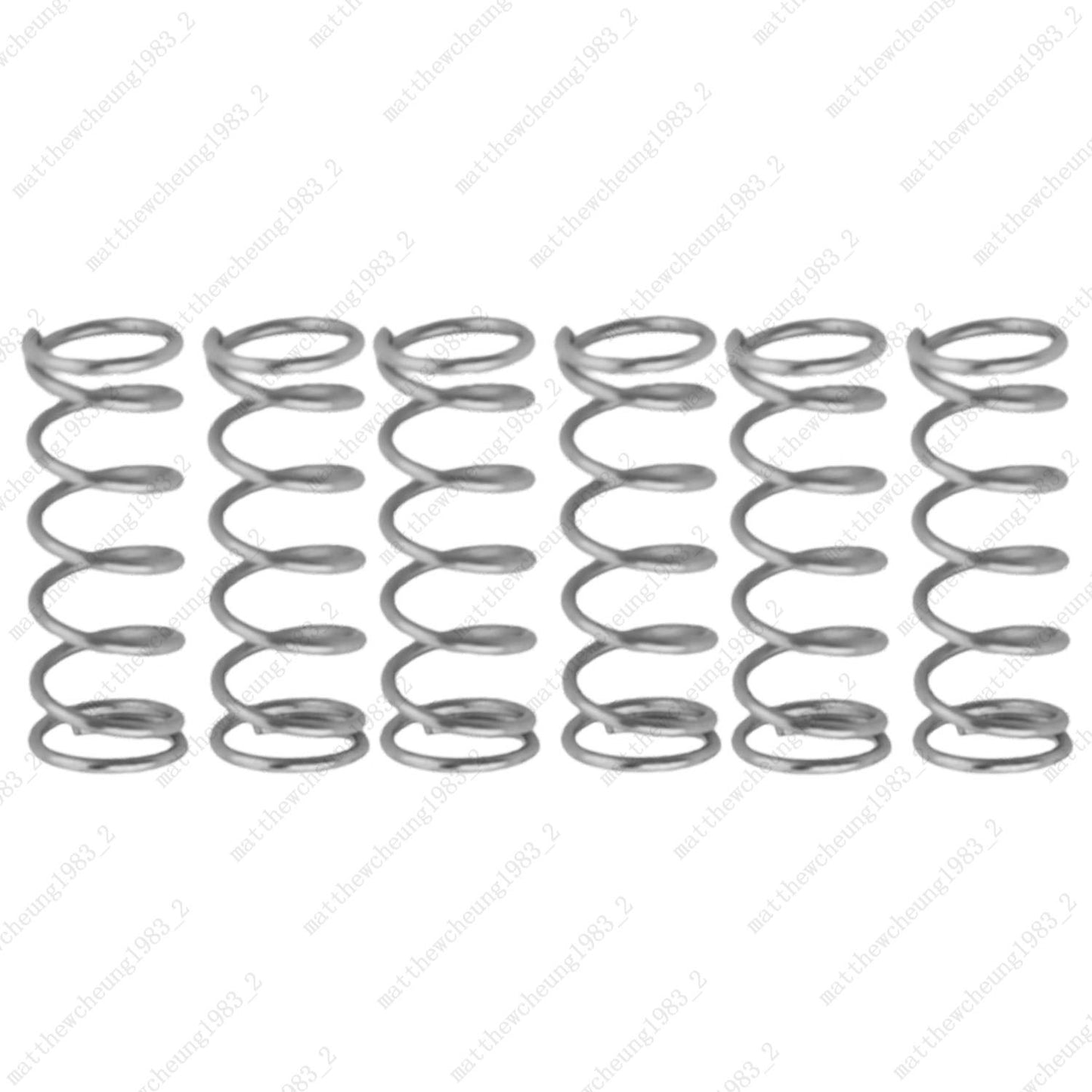 6pcs 4.5x15mm Metal Straight Spring for Humbucker Pickup & Guitar Bridge Saddle