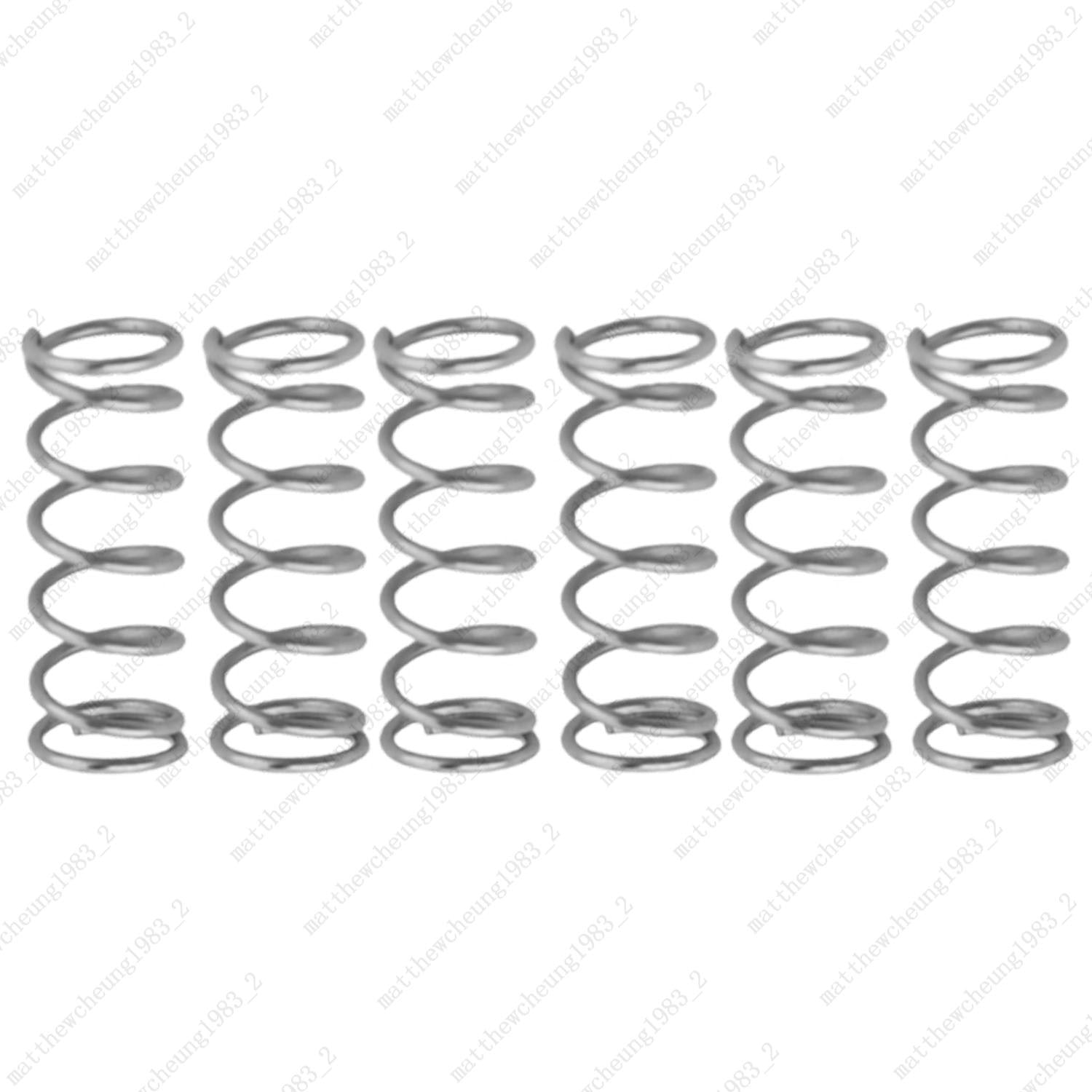 6pcs 4.5x15mm Metal Straight Spring for Humbucker Pickup & Guitar Bridge Saddle