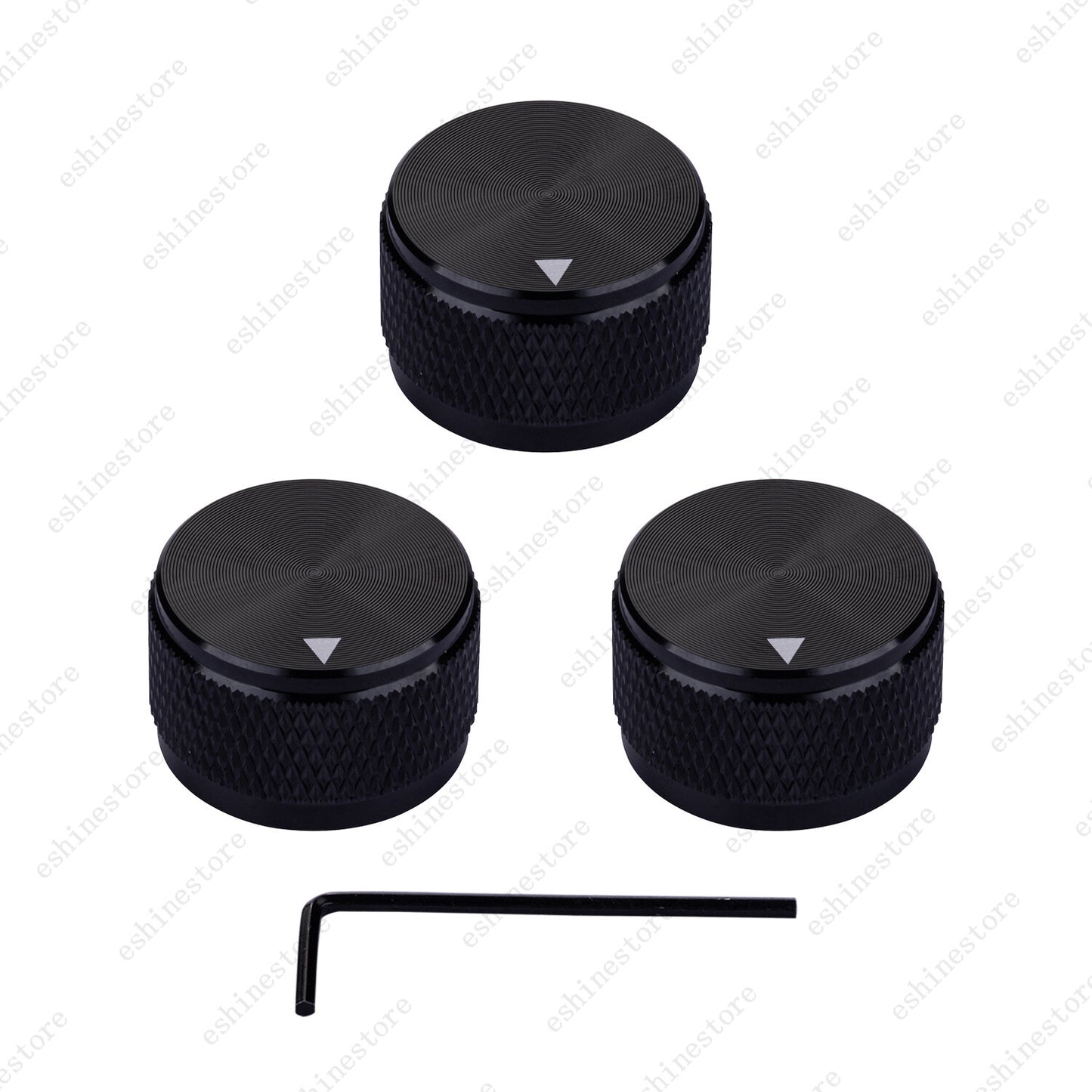 Guitar Aluminum Alloy Electronic Control Pot Knob Fit 18 24 Spline / Soild Shaft