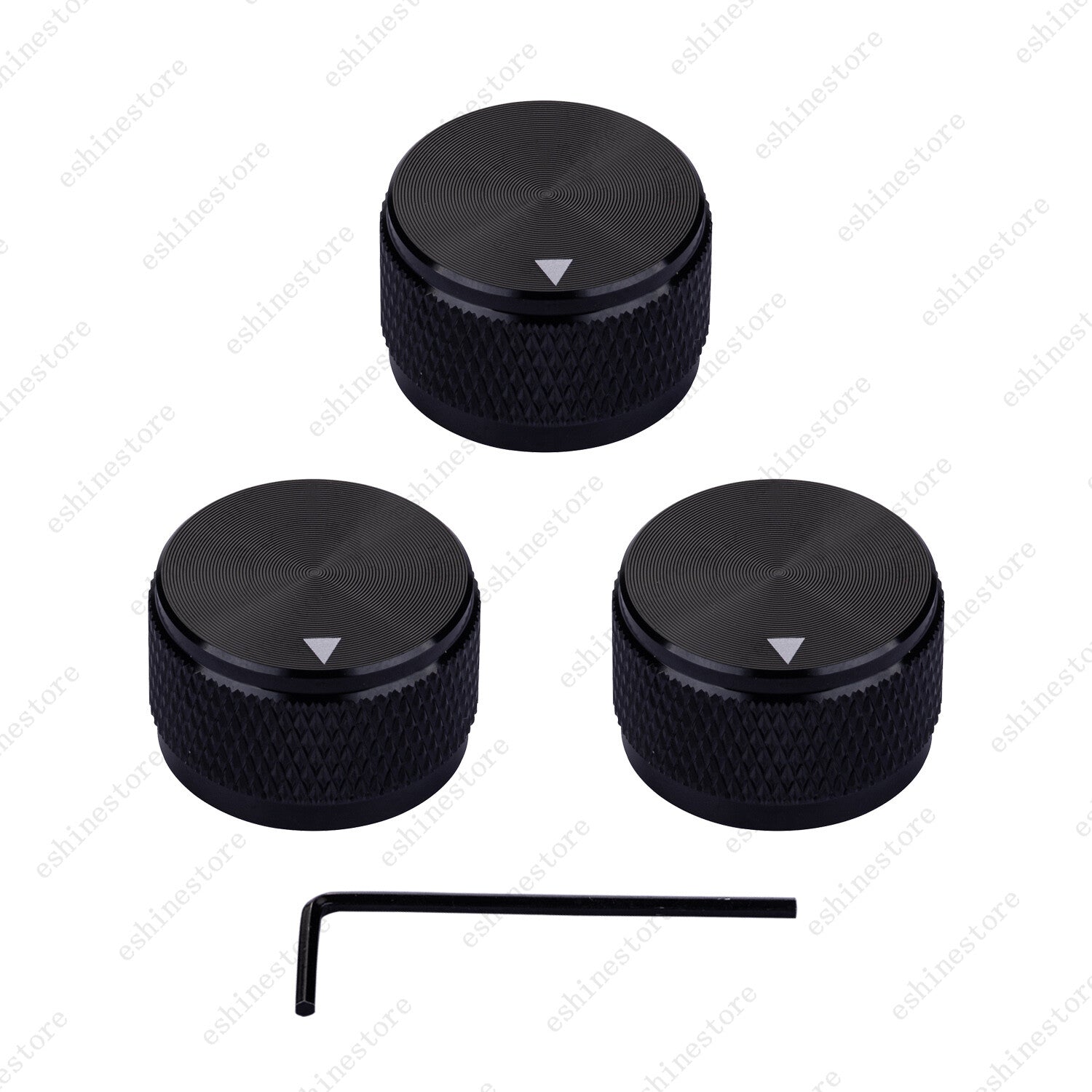 Guitar Aluminum Alloy Electronic Control Pot Knob Fit 18 24 Spline / Soild Shaft